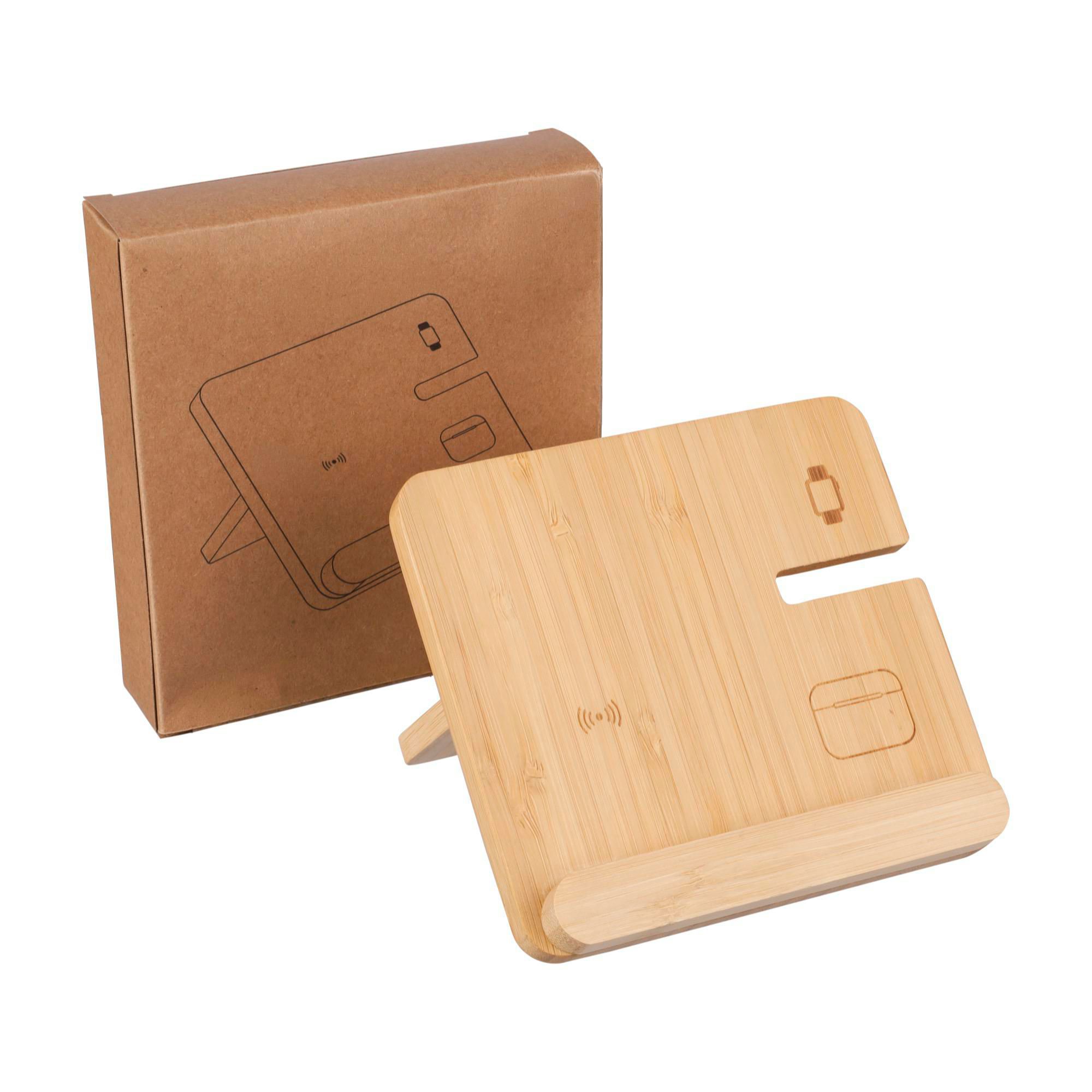 Vue 6 de Chargeur sans fil Tribu | Bambou | 3-en-1