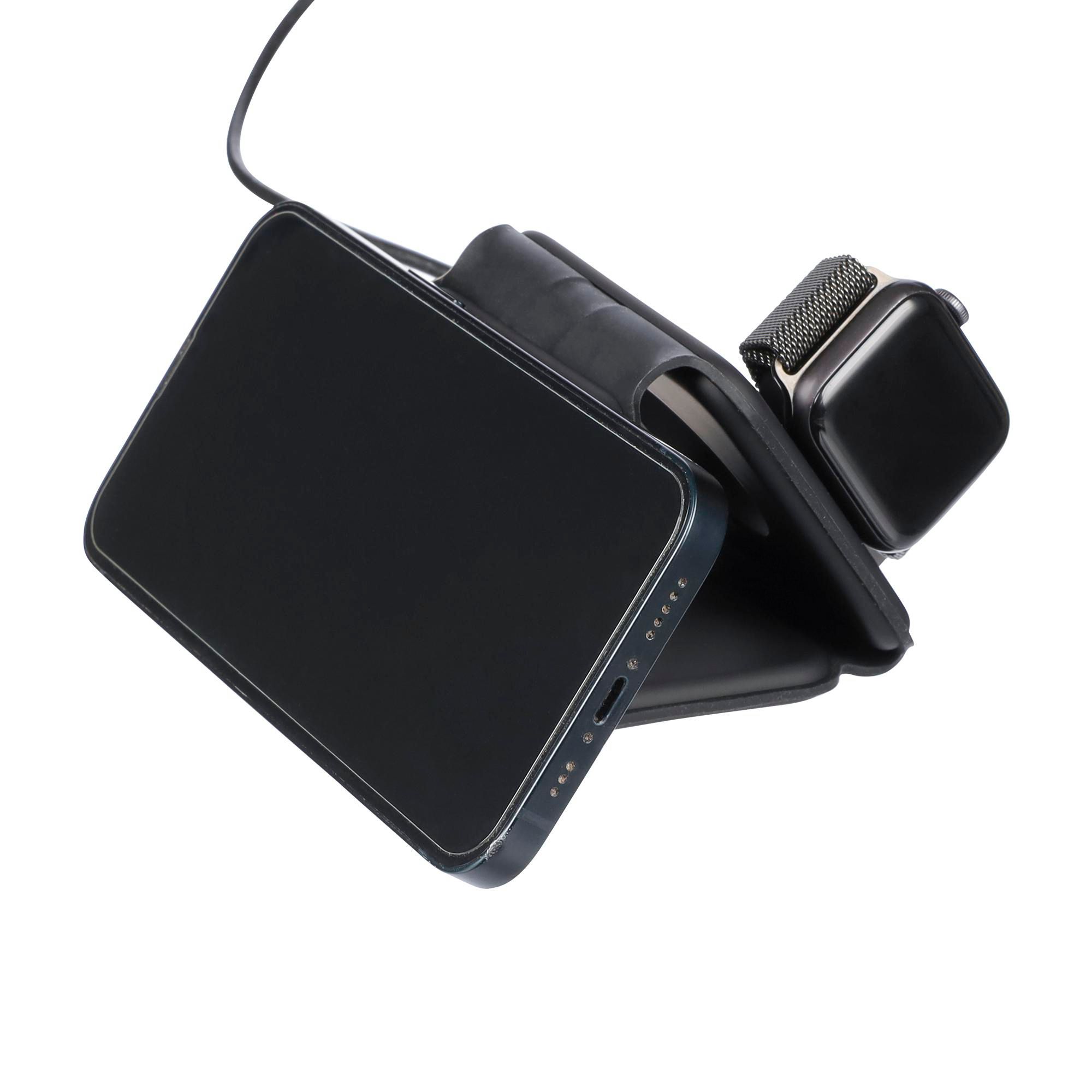 Vue 19 de Chargeur sans fil Trigo | Recyclé | 3-en-1