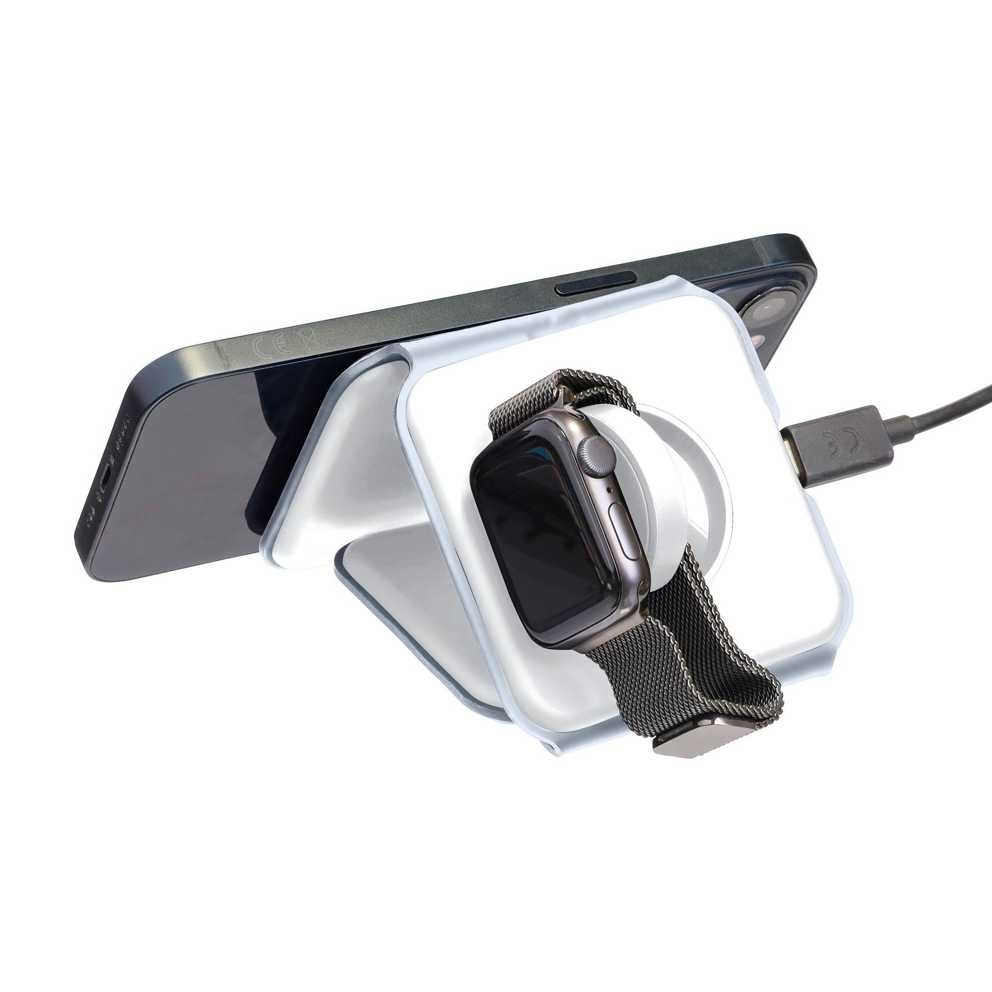 Vue 8 de Chargeur sans fil Trigo | Recyclé | 3-en-1