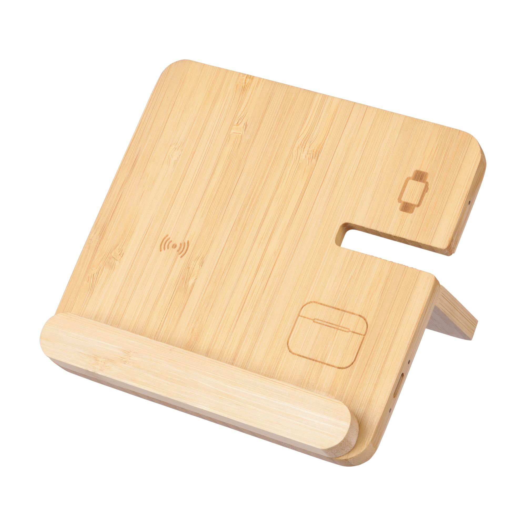 Chargeur sans fil Tribu | Bambou | 3-en-1