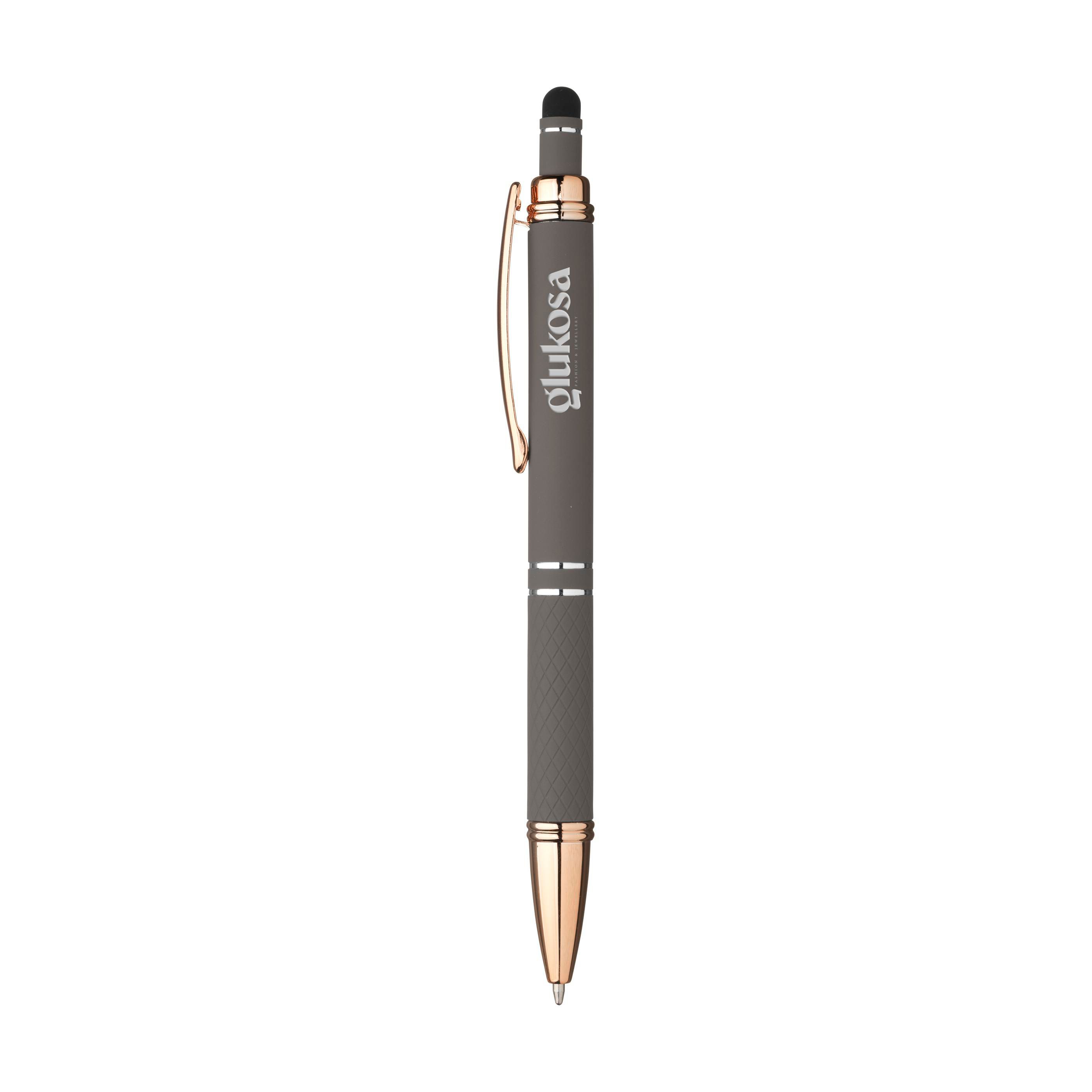 Vue 4 de Luna RCS Recycled Alu Rose stylo tactile