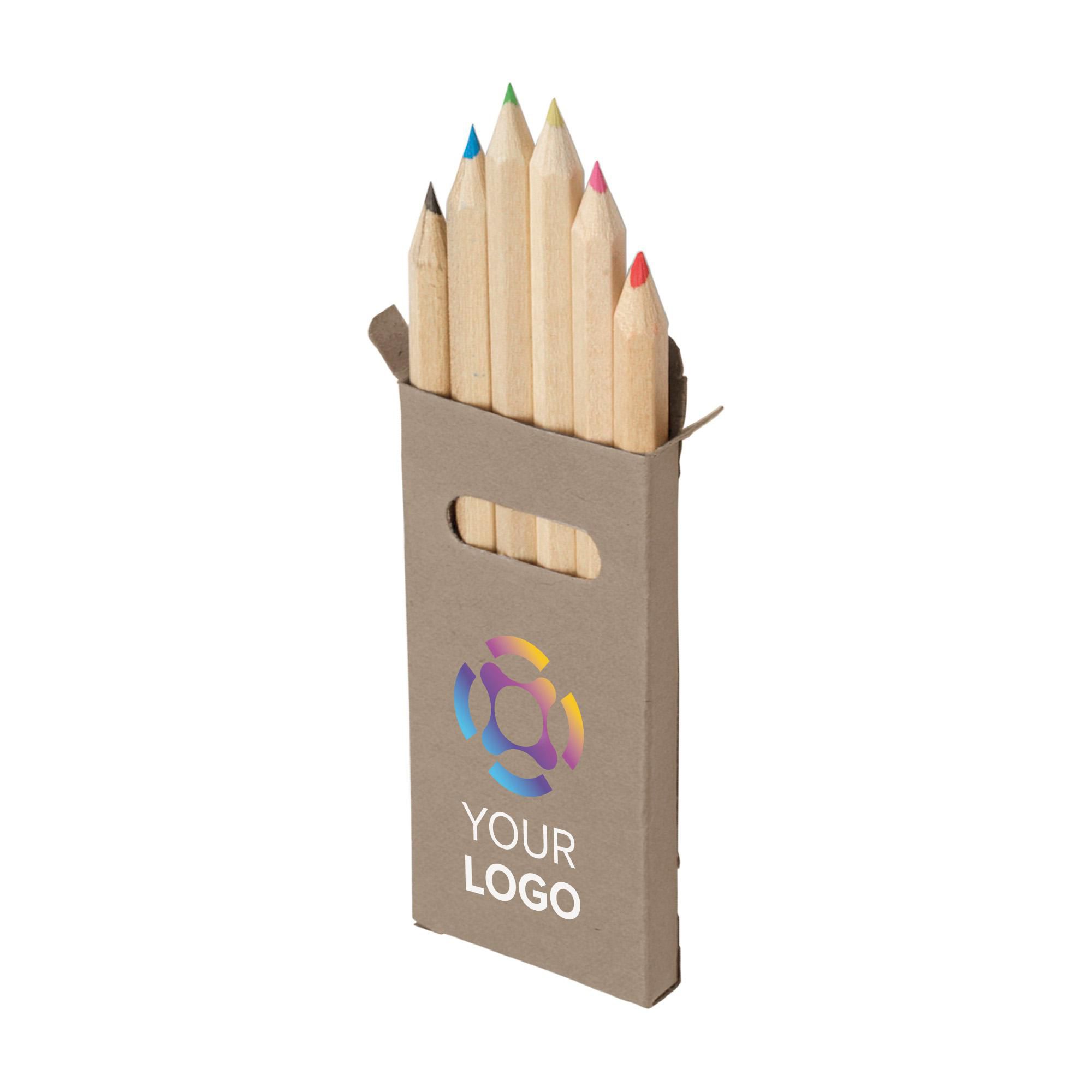 Vue 2 de Set de crayons de couleur Gigi | 6 pièces