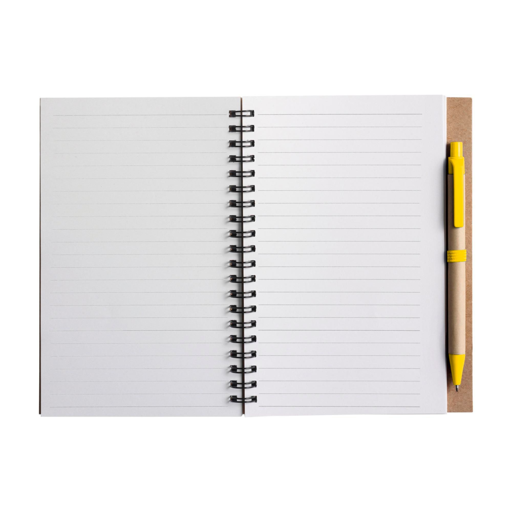 Vue 2 de Carnet de notes Stella | Recyclé | Ligné