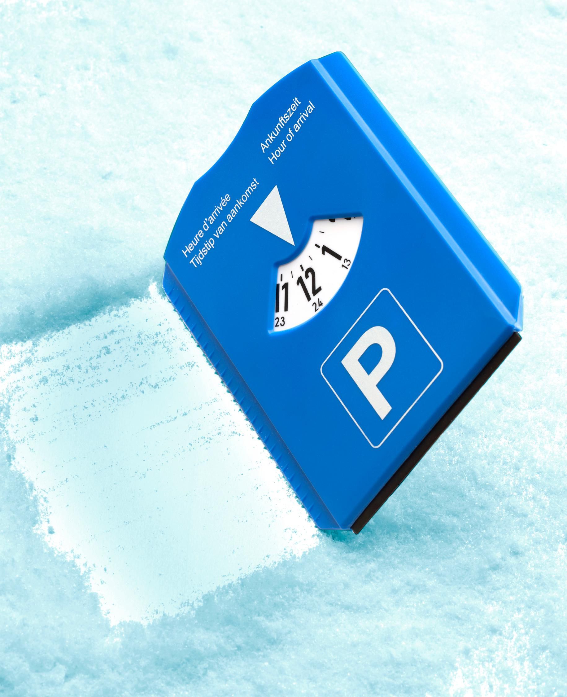 Vue 4 de Disque de stationnement avec gratte-givre Teddie
