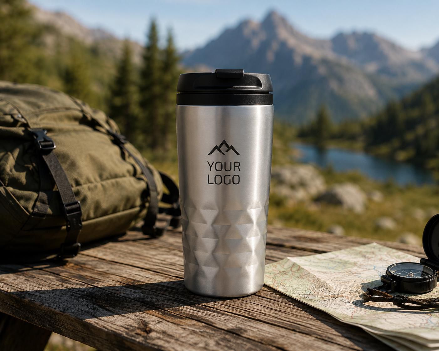 Vue 11 de Gobelet thermos double paroi Lorraine | 300 ml