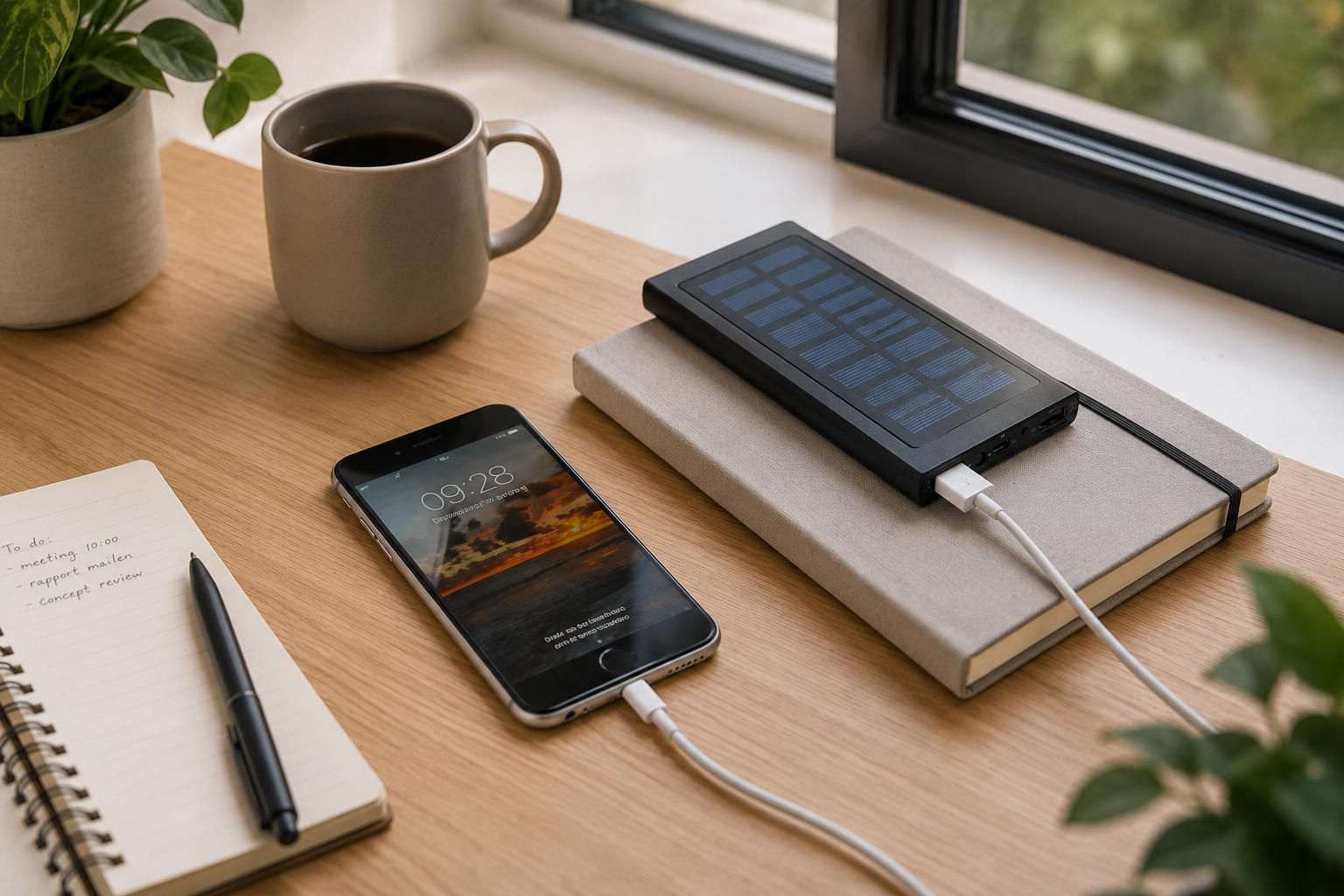 Vue 8 de Powerbank solaire Sonne | 8 000 mAh