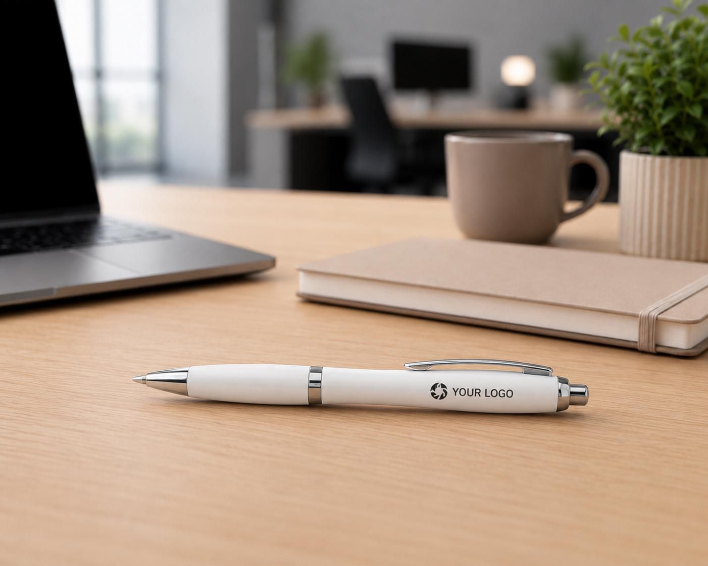 Vue 3 de Stylo Newport | Recyclé | Prise caoutchoutée