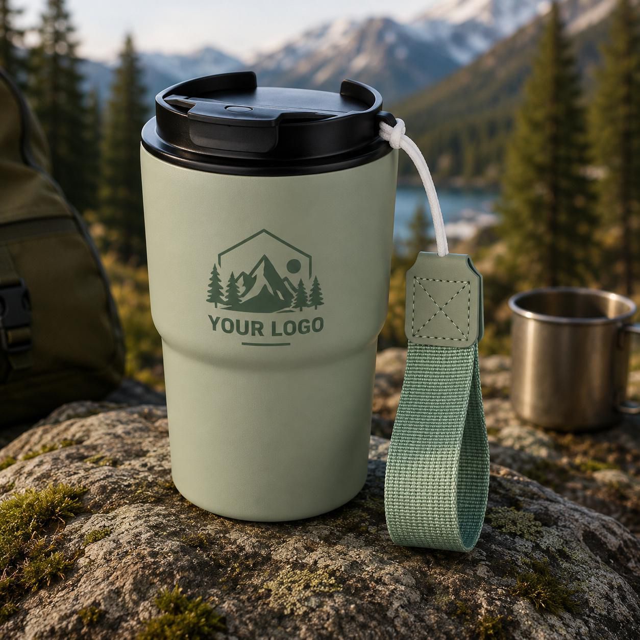 Vue 8 de Gobelet thermos double paroi Louisa | 320 ml