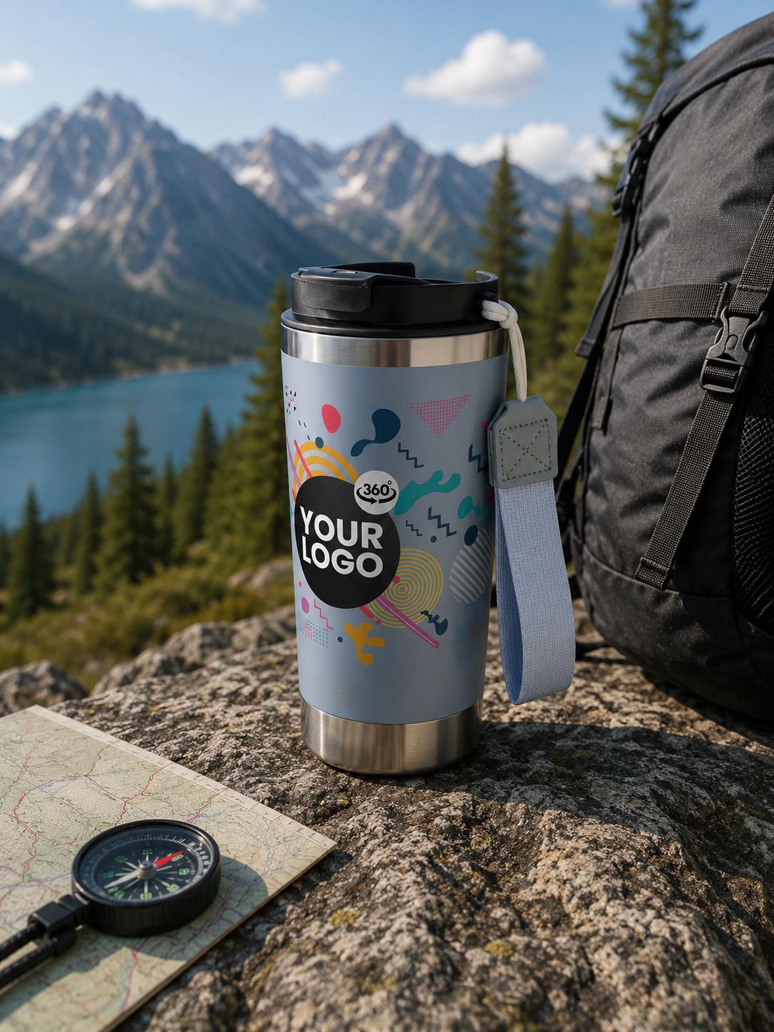 Vue 11 de Gobelet thermos double paroi Kayla | Recyclé | 500 ml