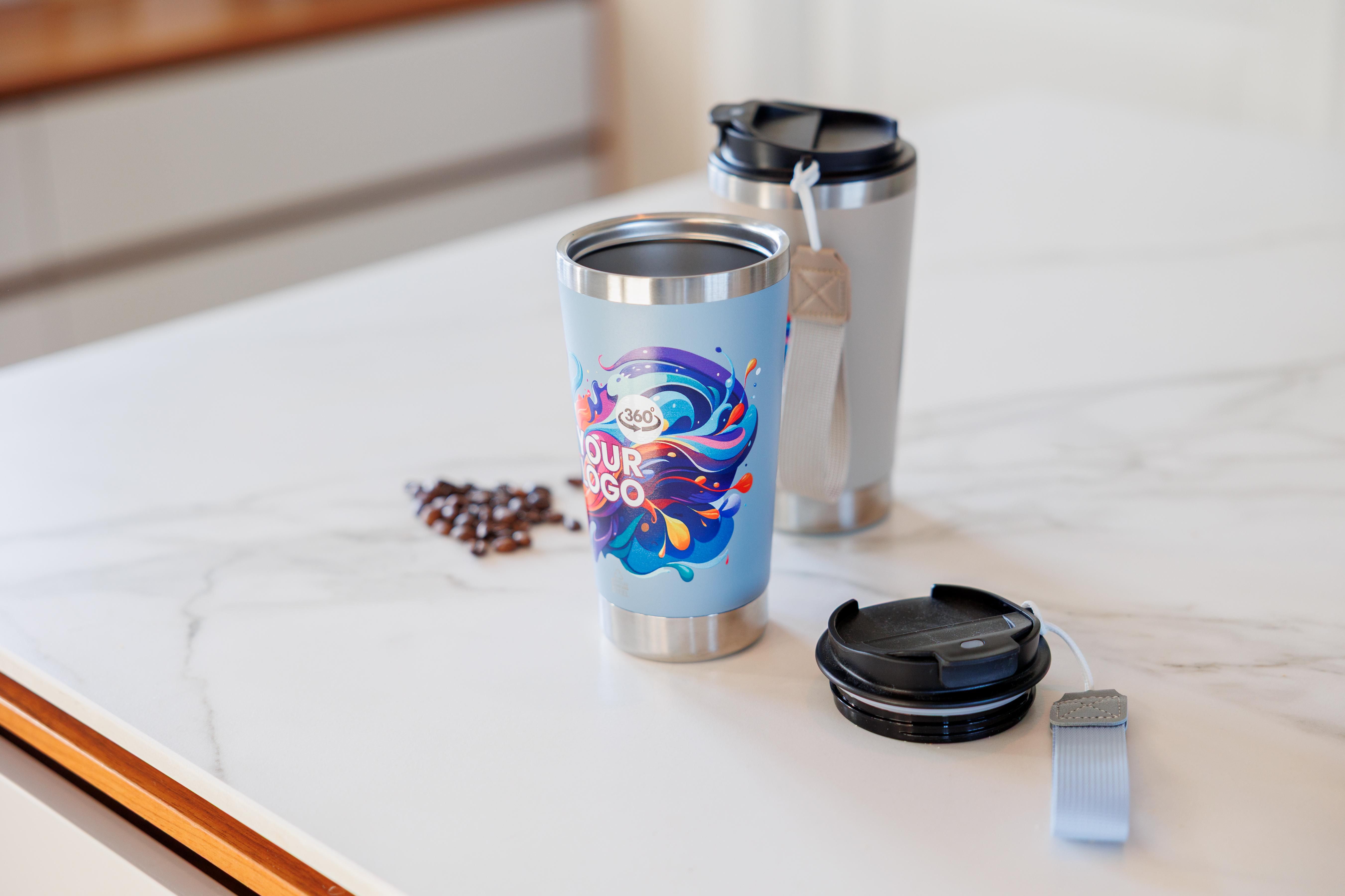 Vue 15 de Gobelet thermos double paroi Kayla | Recyclé | 500 ml
