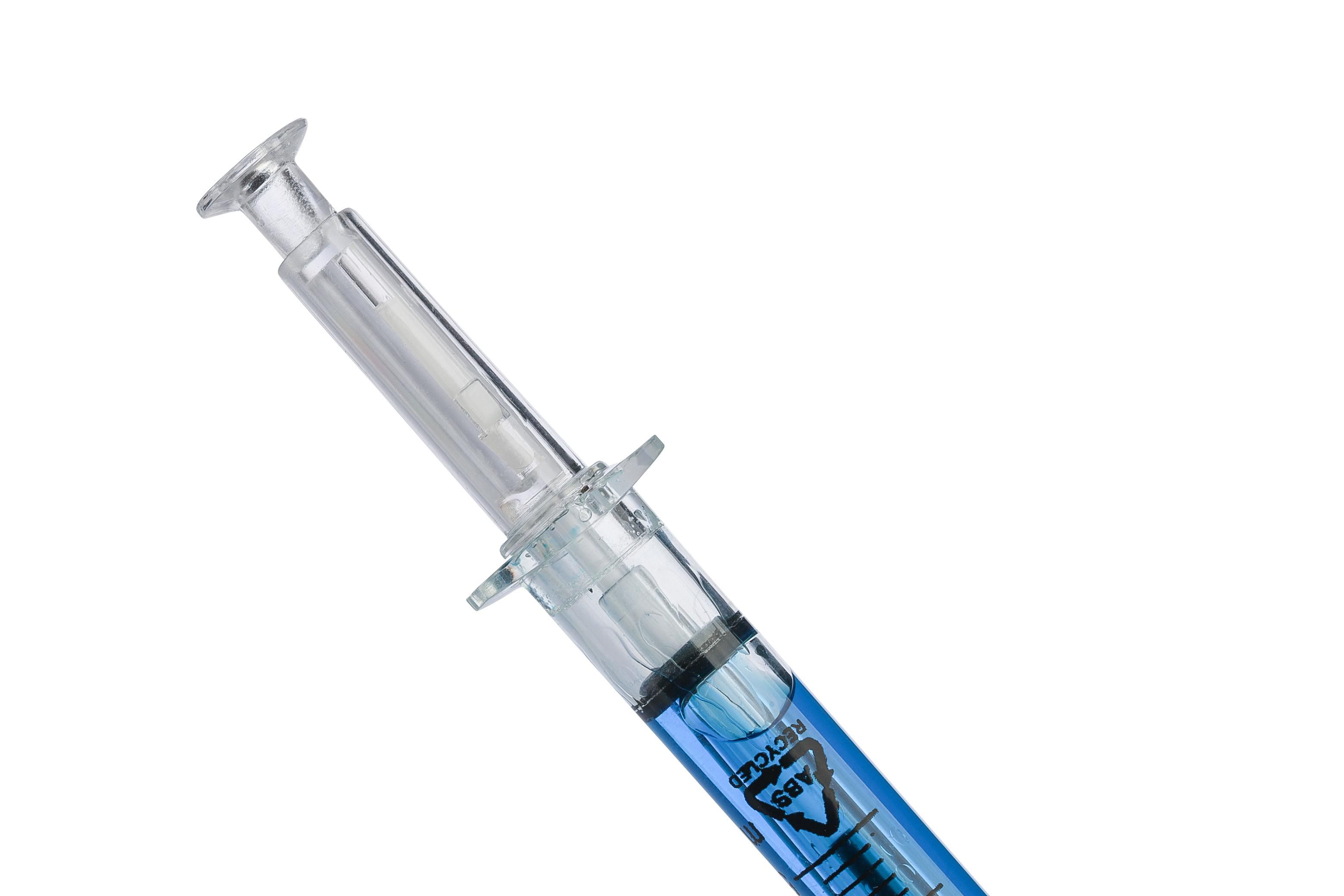 Vue 5 de Stylo Dr. David | Plastique recyclé | Forme seringue