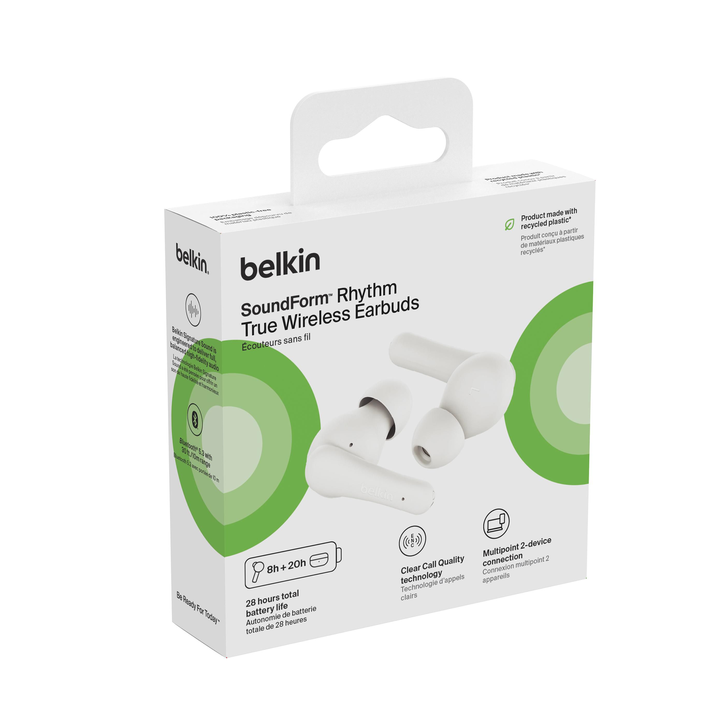 Vue 7 de Belkin SoundForm Rhythm True Wireless Earbuds