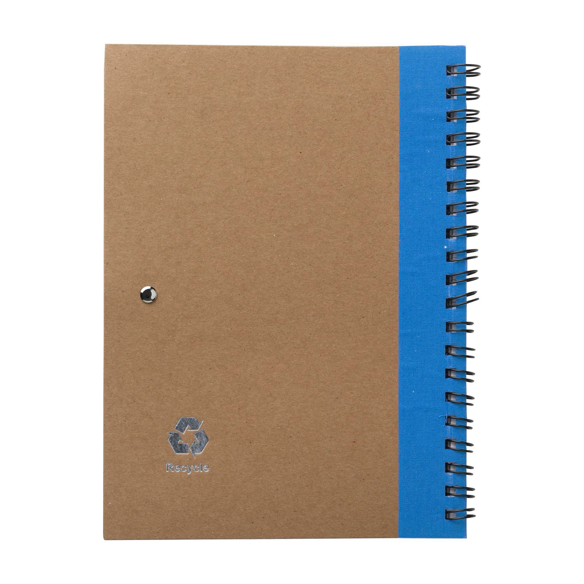 Vue 3 de Carnet Stella | Carton recyclé | Ligné | Avec stylo bille