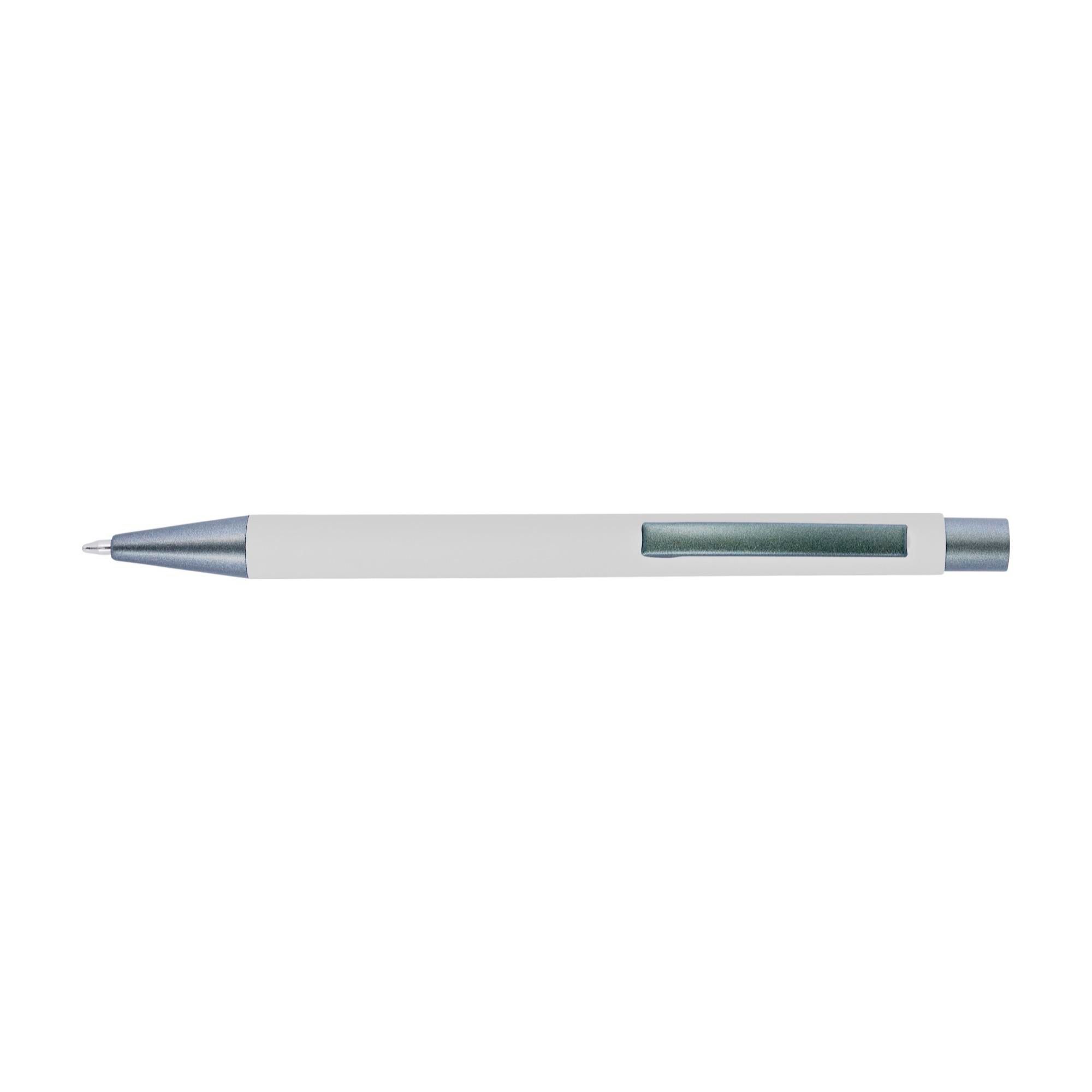 Vue 2 de Stylo bille Emmett | Recyclé | Finition caoutchoutée