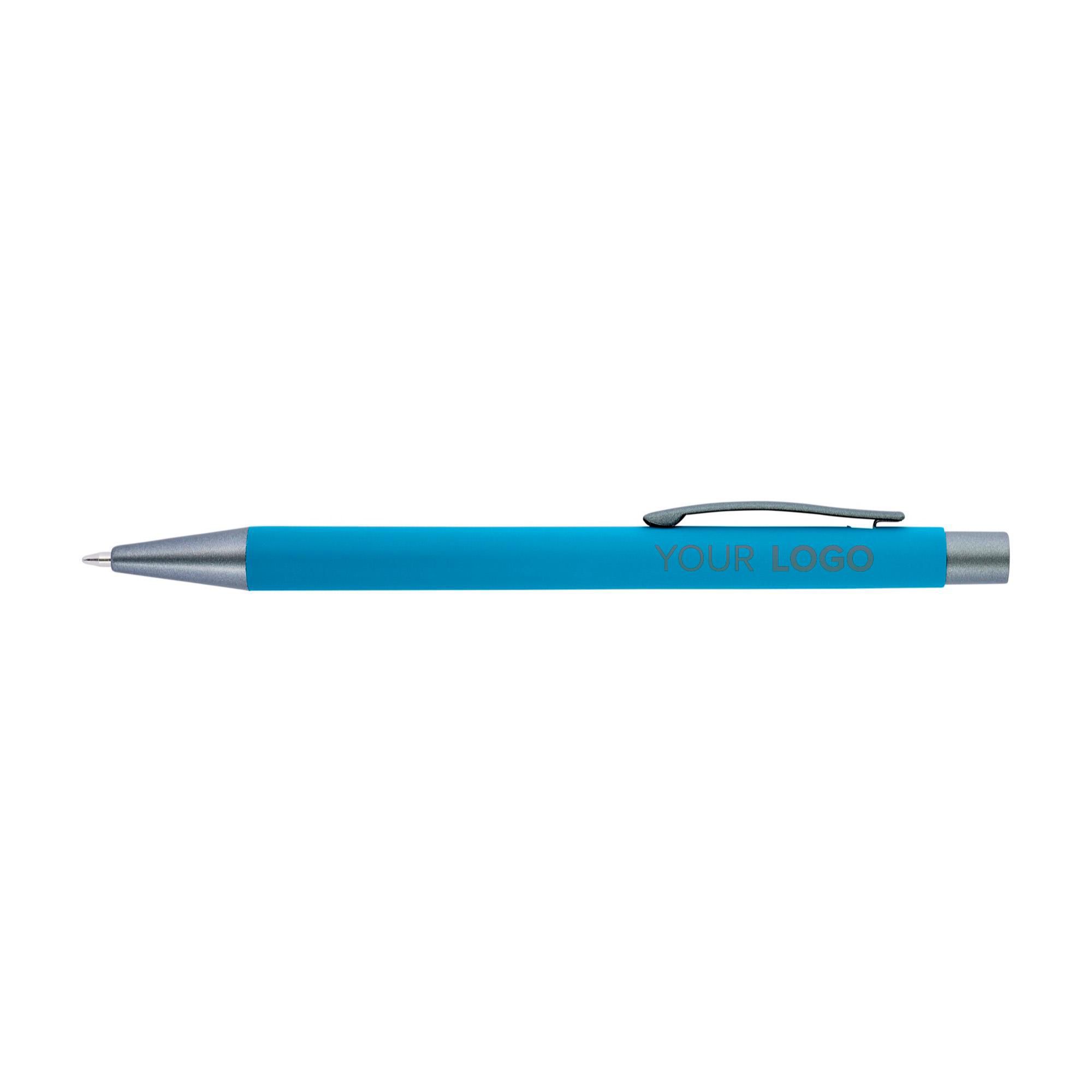 Vue 12 de Stylo bille Emmett | Recyclé | Finition caoutchoutée