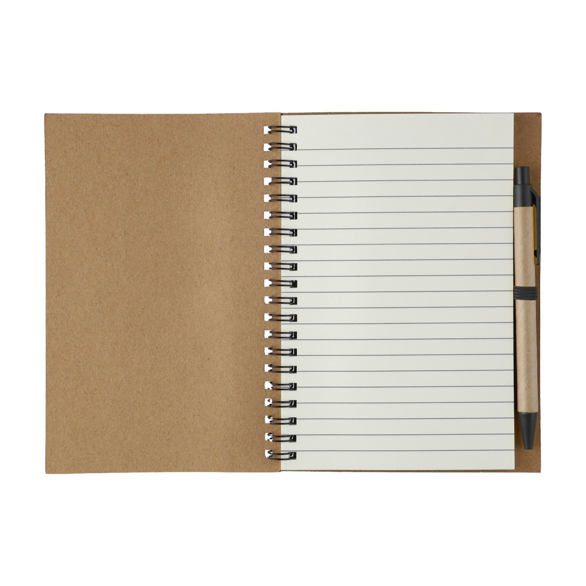 Vue 17 de Carnet Stella | Carton recyclé | Ligné | Avec stylo bille