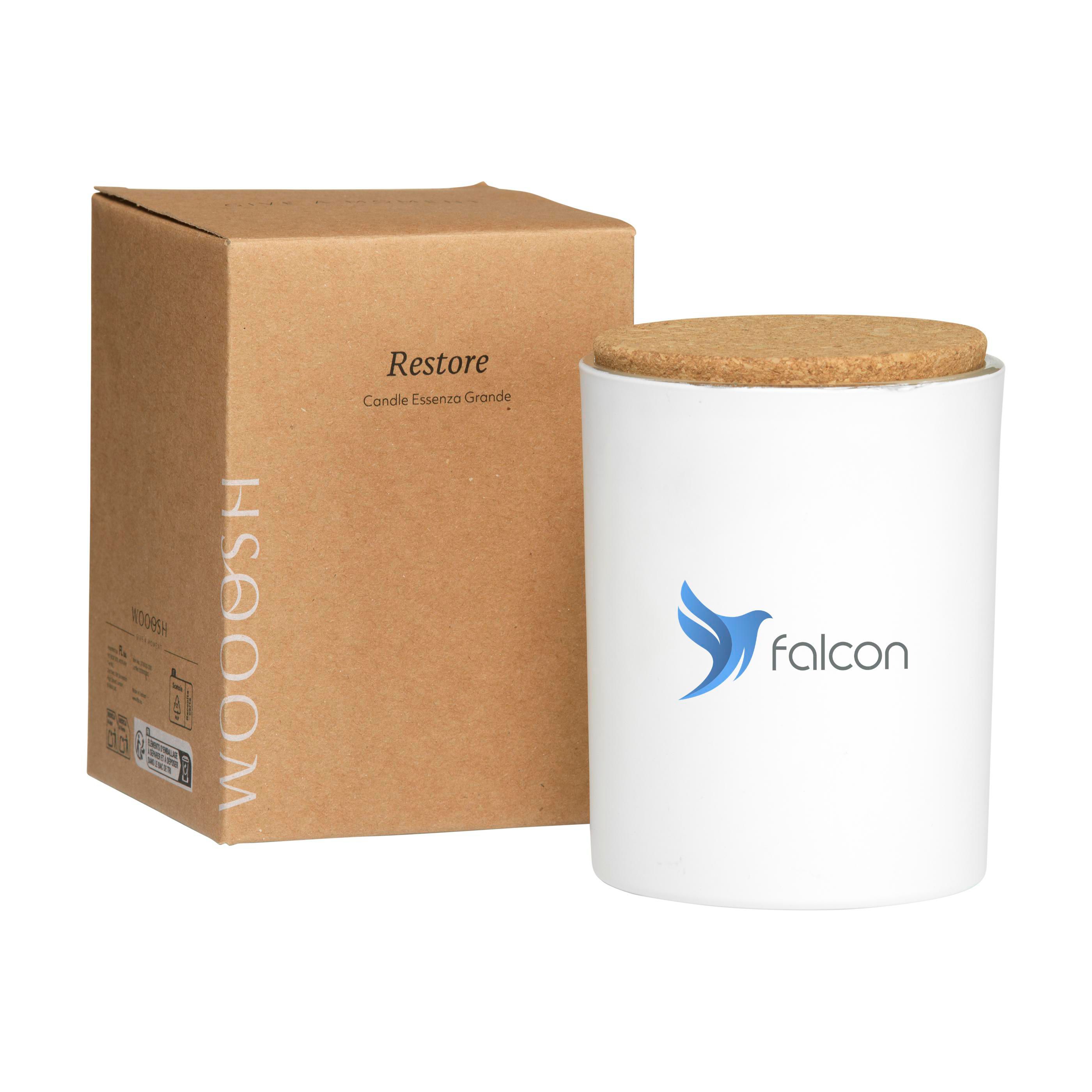 Vue 3 de Wooosh Candle Essenza Grande bougie parfumée