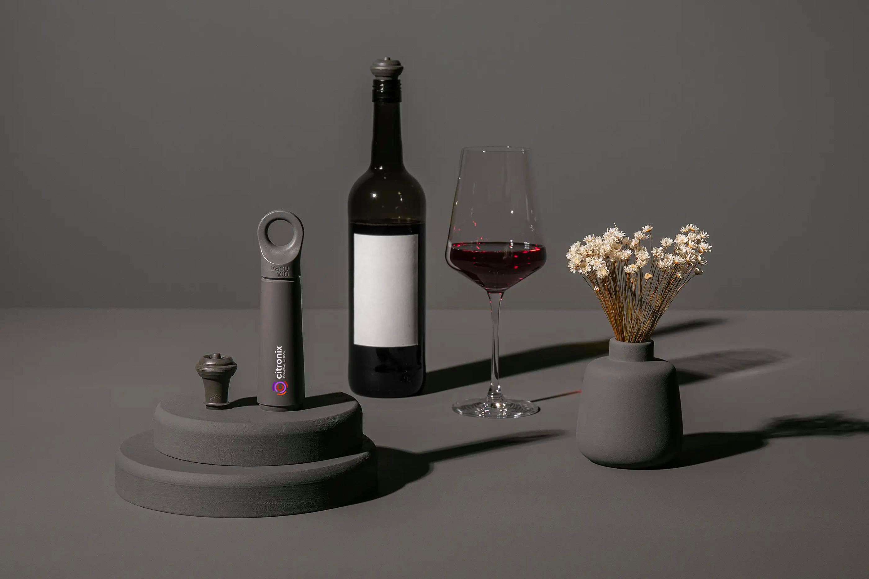 Vue 4 de Wine Saver Loop pompe à vide pour le vin