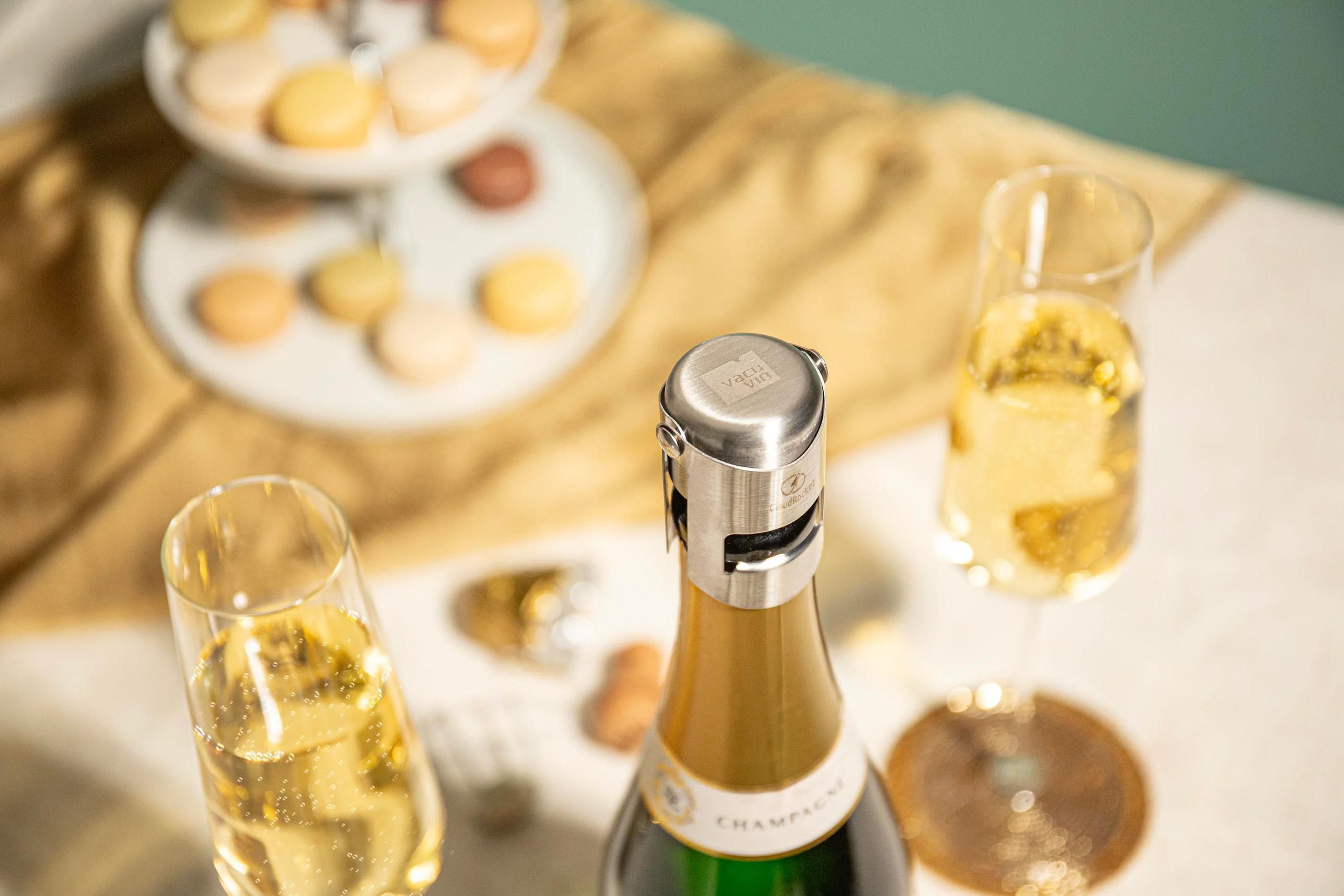 Vue 7 de Vacu Vin Champagne Stopper Stainless Steel bouchon de bouteille