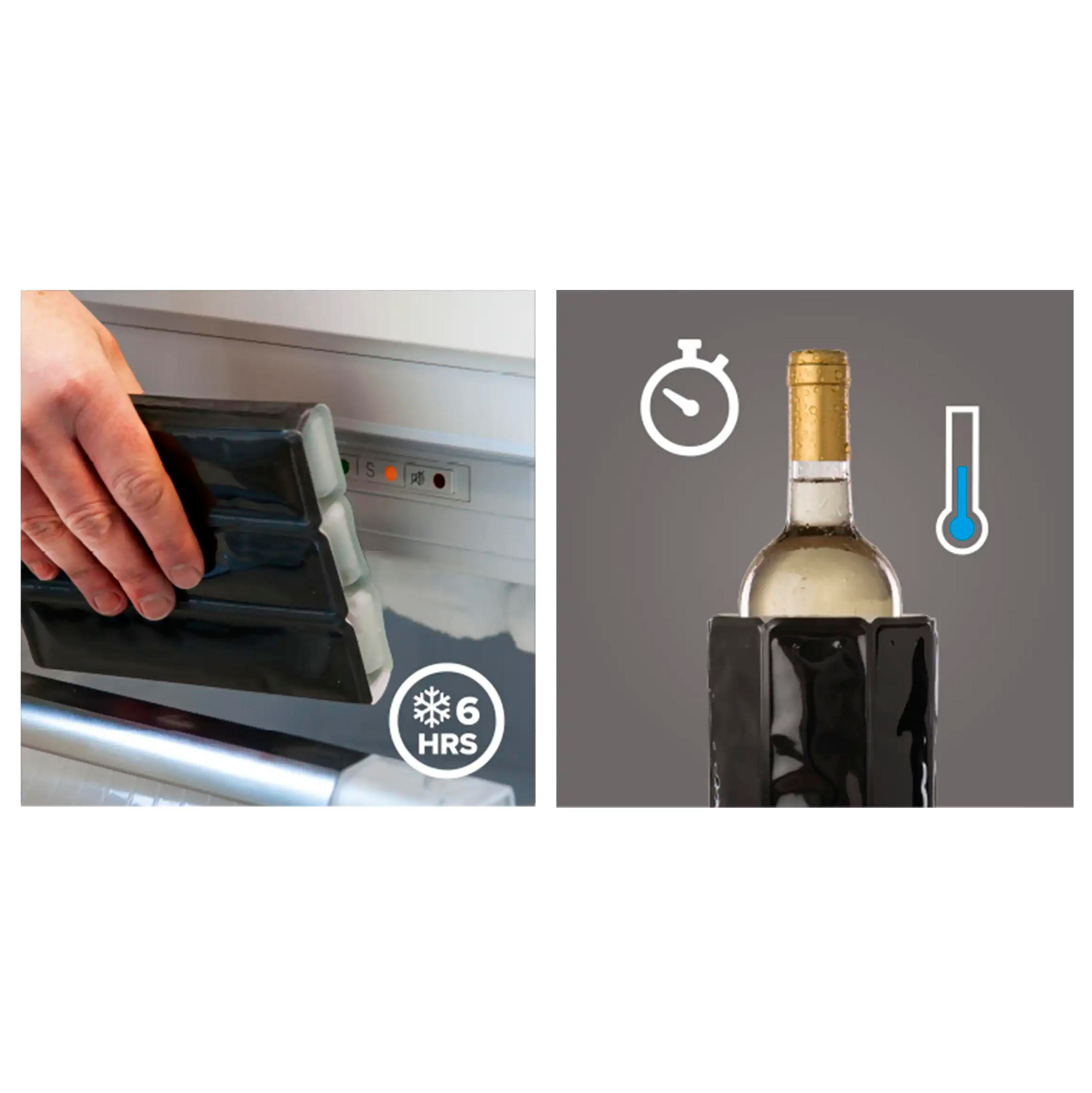 Vue 3 de Wine Cooler Sleeve Black refroidisseur de vin