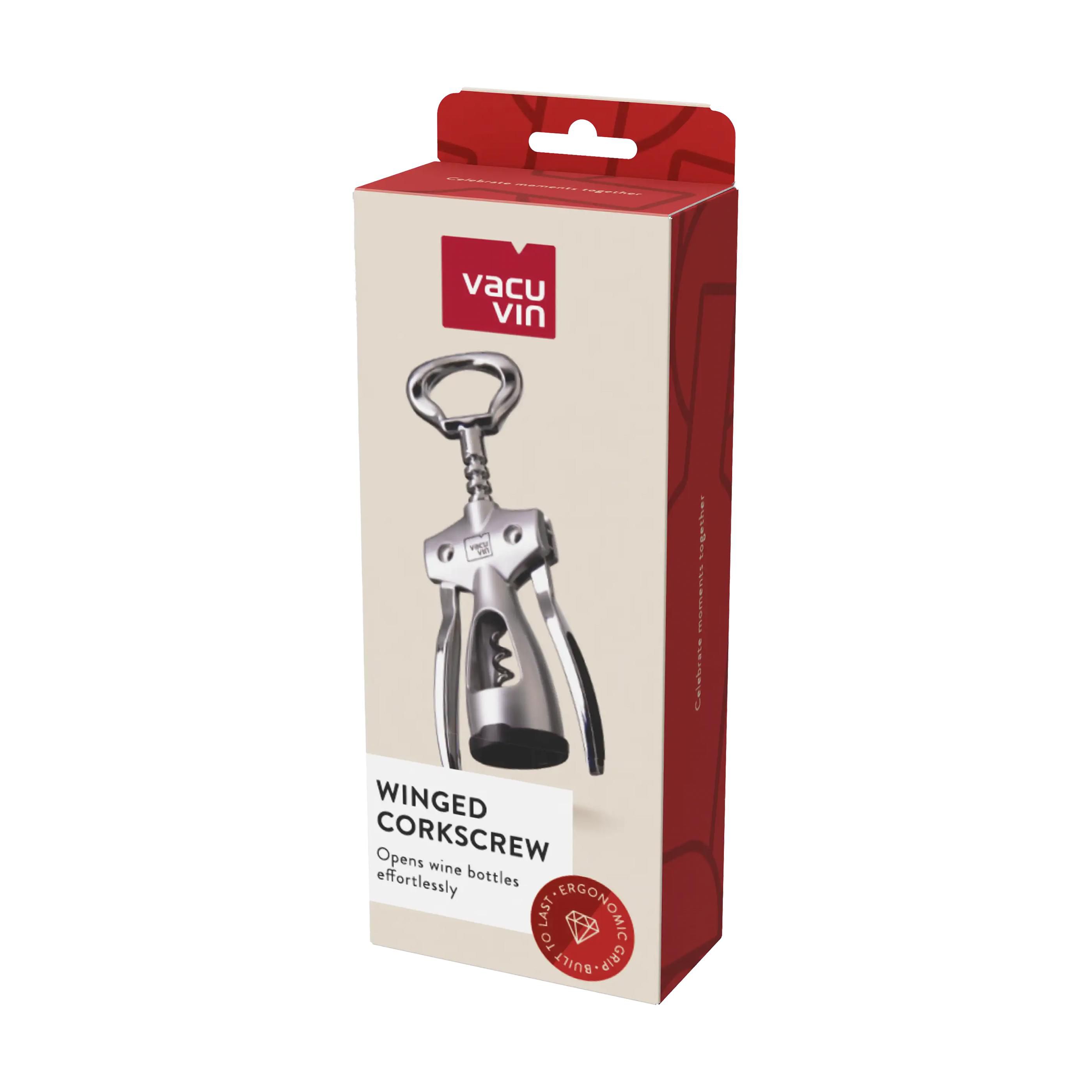 Vue 2 de Vacu Vin Winged Corkscrew tire-bouchon