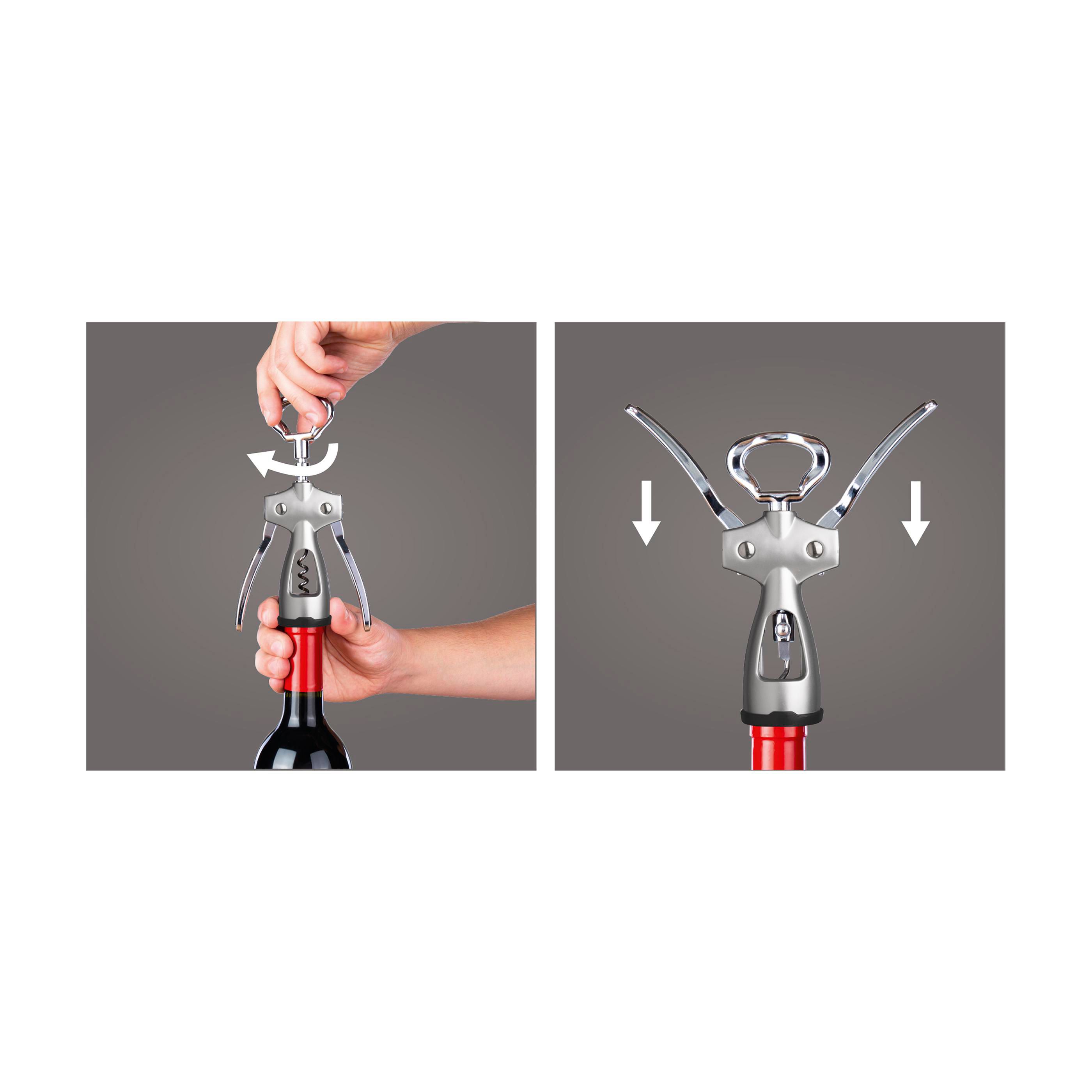 Vue 6 de Vacu Vin Winged Corkscrew tire-bouchon