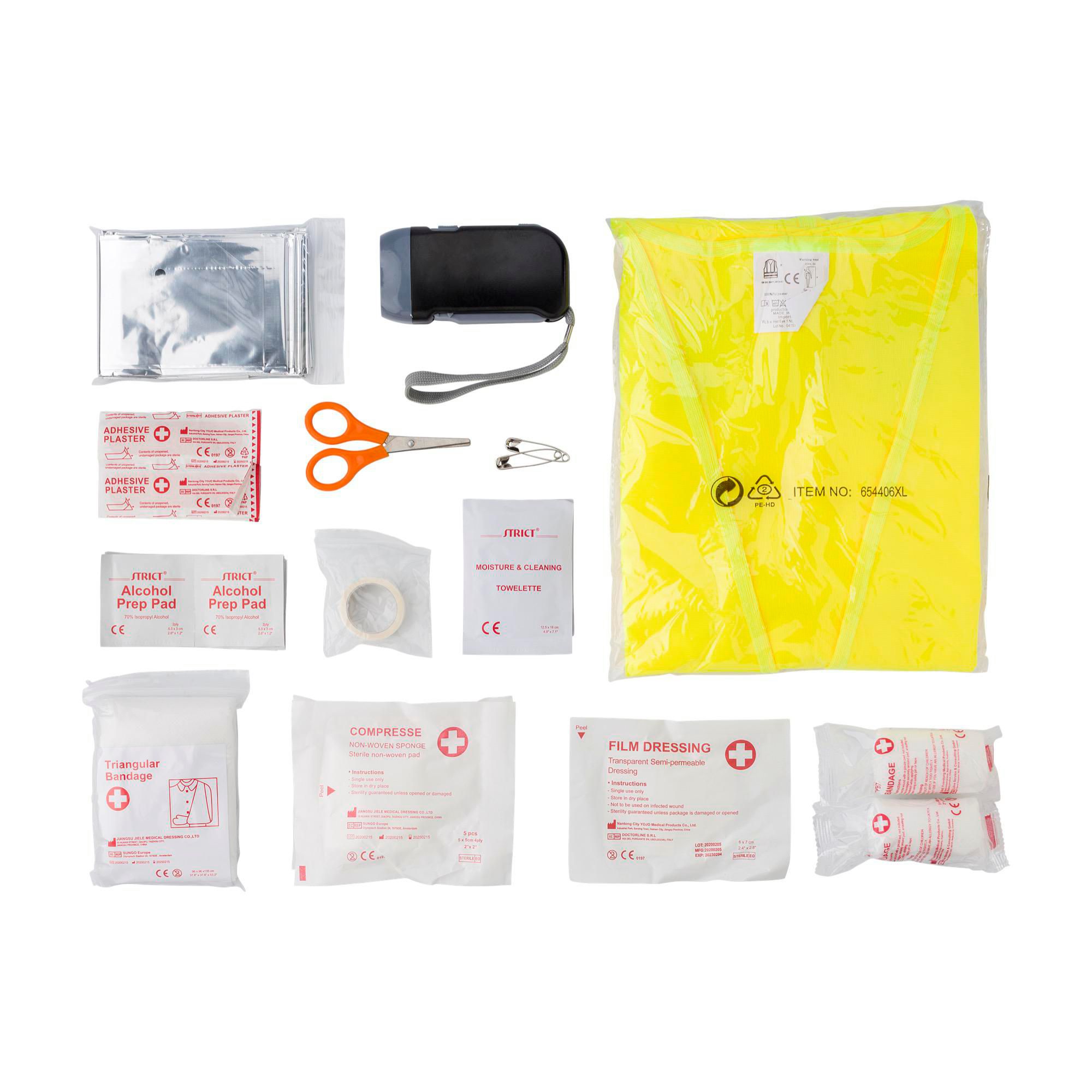 Vue 4 de Kit de premiers secours voiture Hazel | 40 pcs | UE uniquement