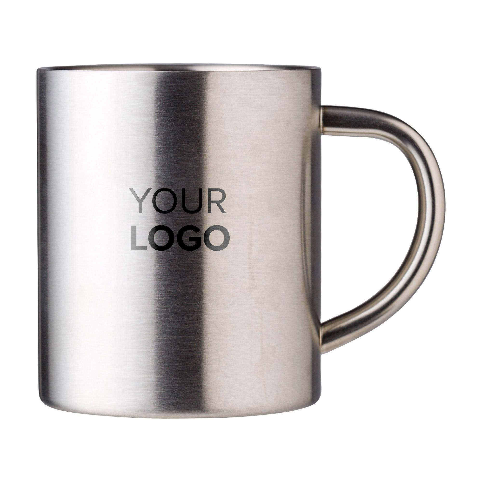 Vue 2 de Chope à boire Braylen | Inox | 250 ml | Double paroi