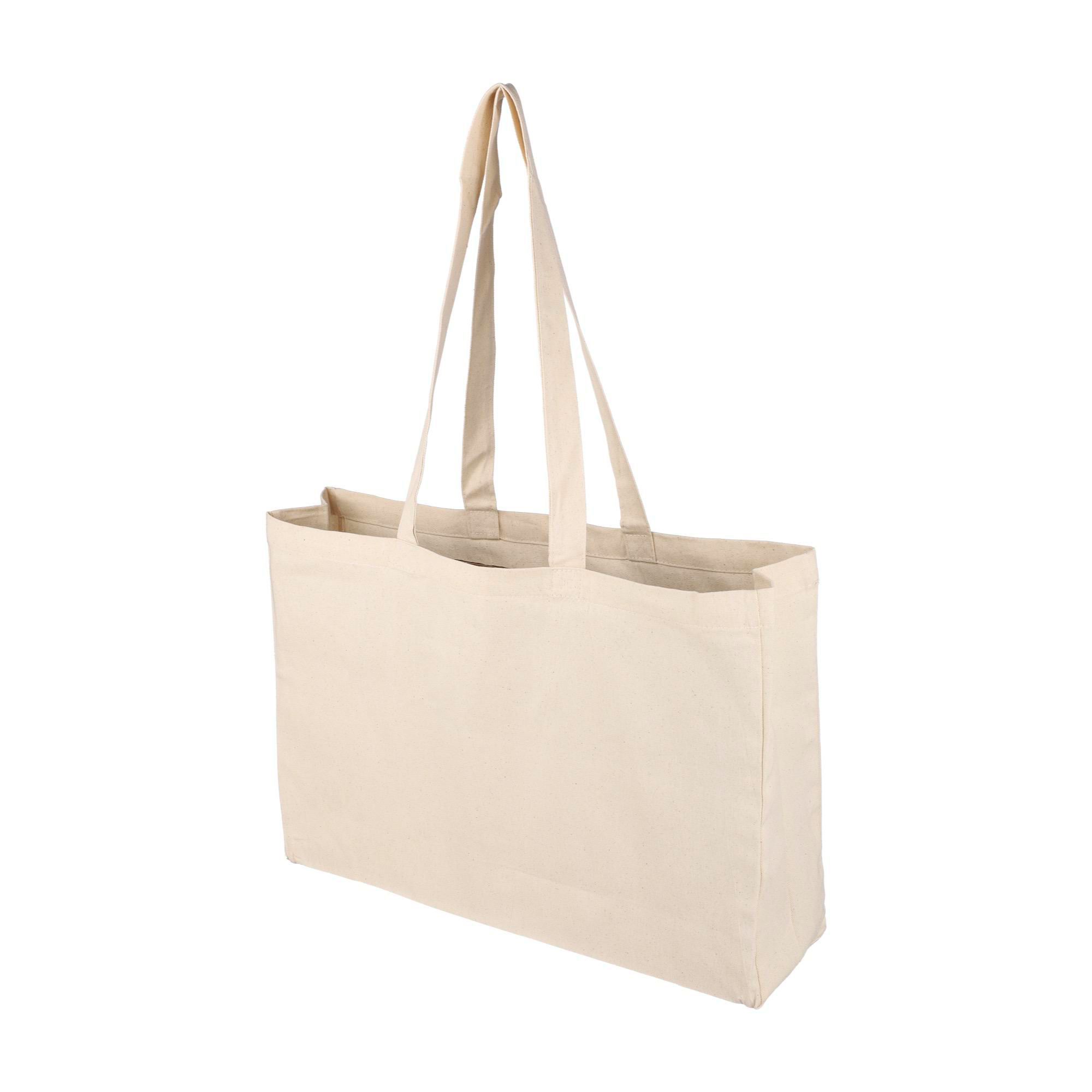 Vue 2 de Sac shopping Imogen | Coton OEKO-TEX | 220 g/m²