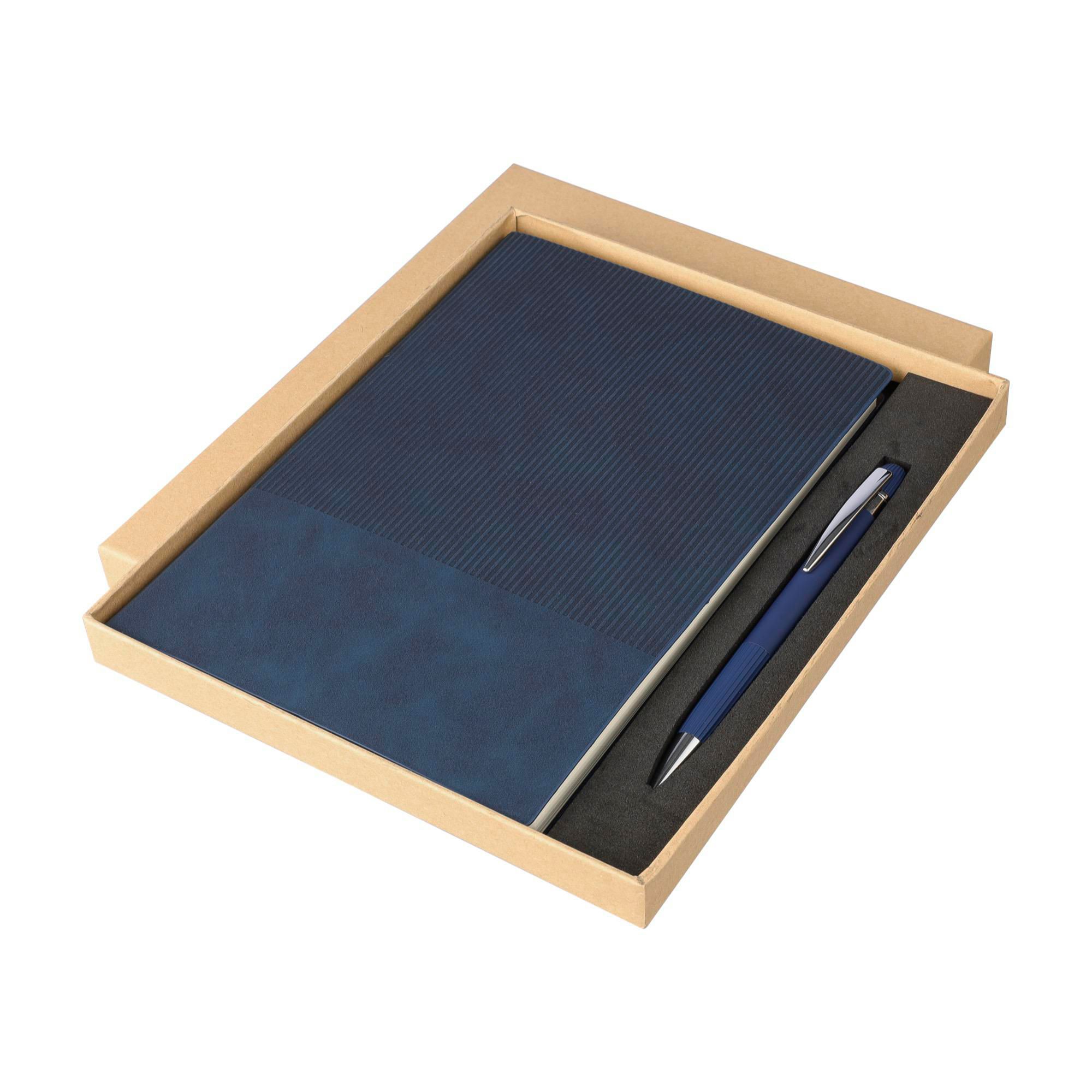 Vue 12 de Set carnet Tarek | Simili-cuir recyclé | A5 | Avec stylo bille