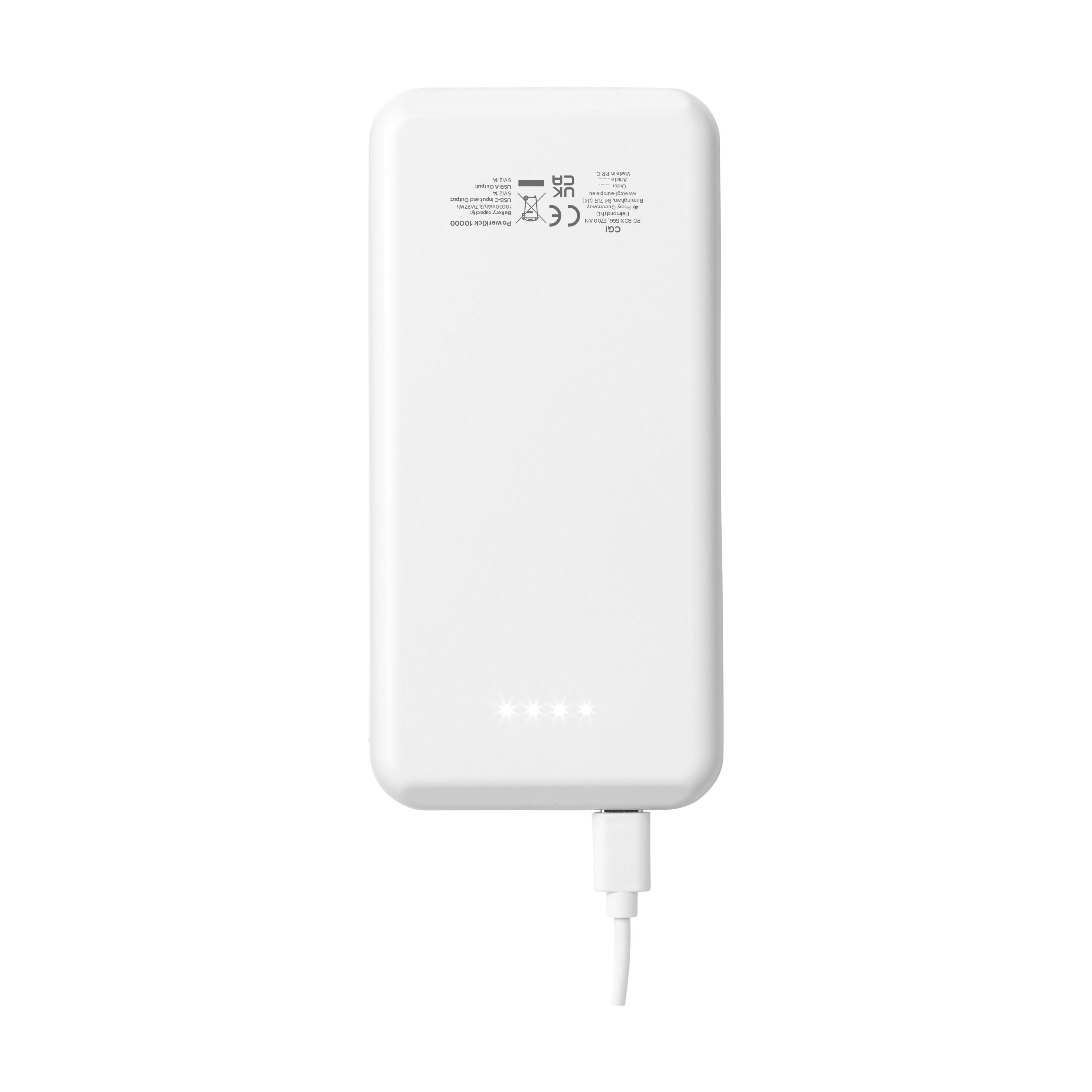 Vue 2 de PowerKick 10000 RCS Recycled Powerbank chargeur