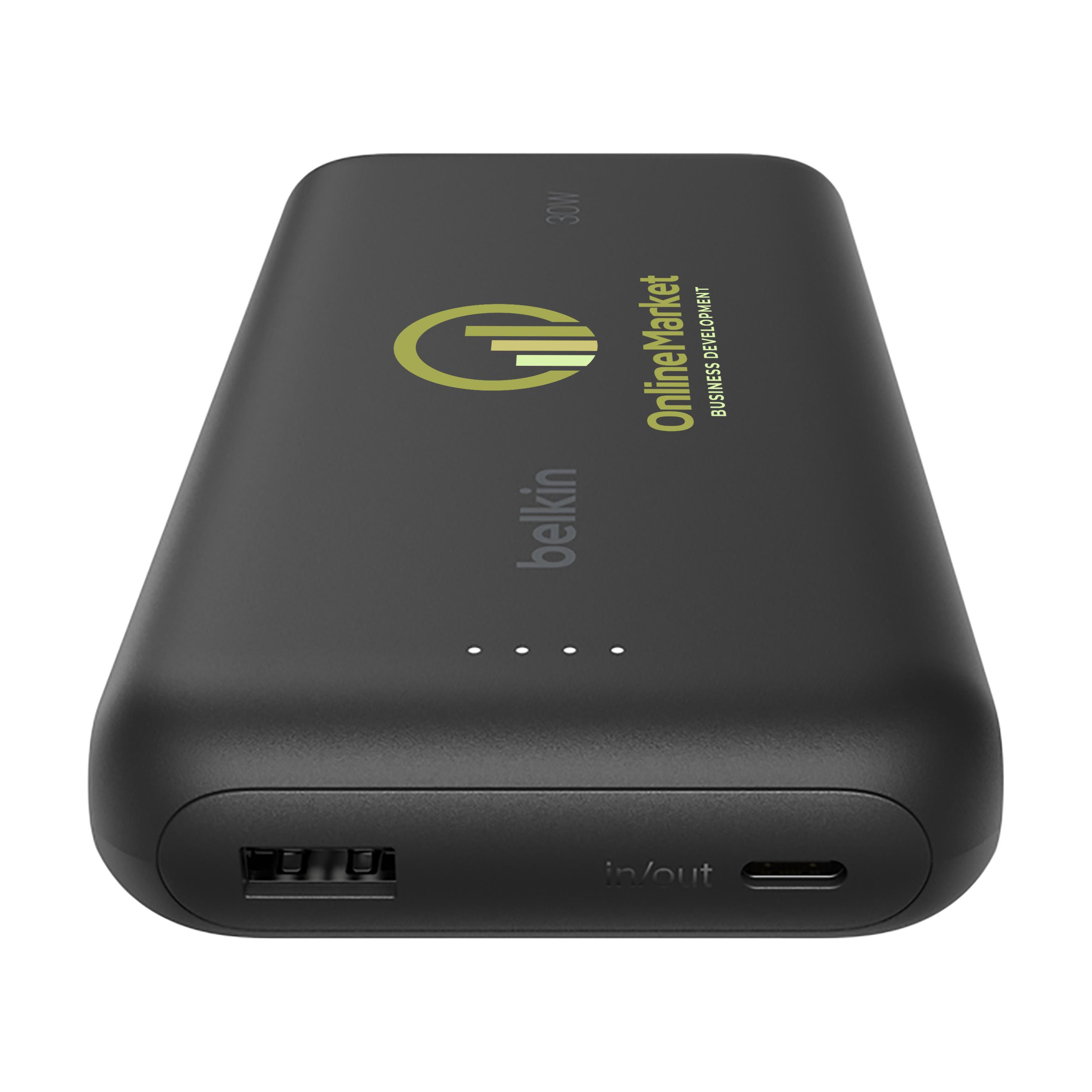 Vue 15 de Belkin BoostCharge Power Bank 20K Câble intégré