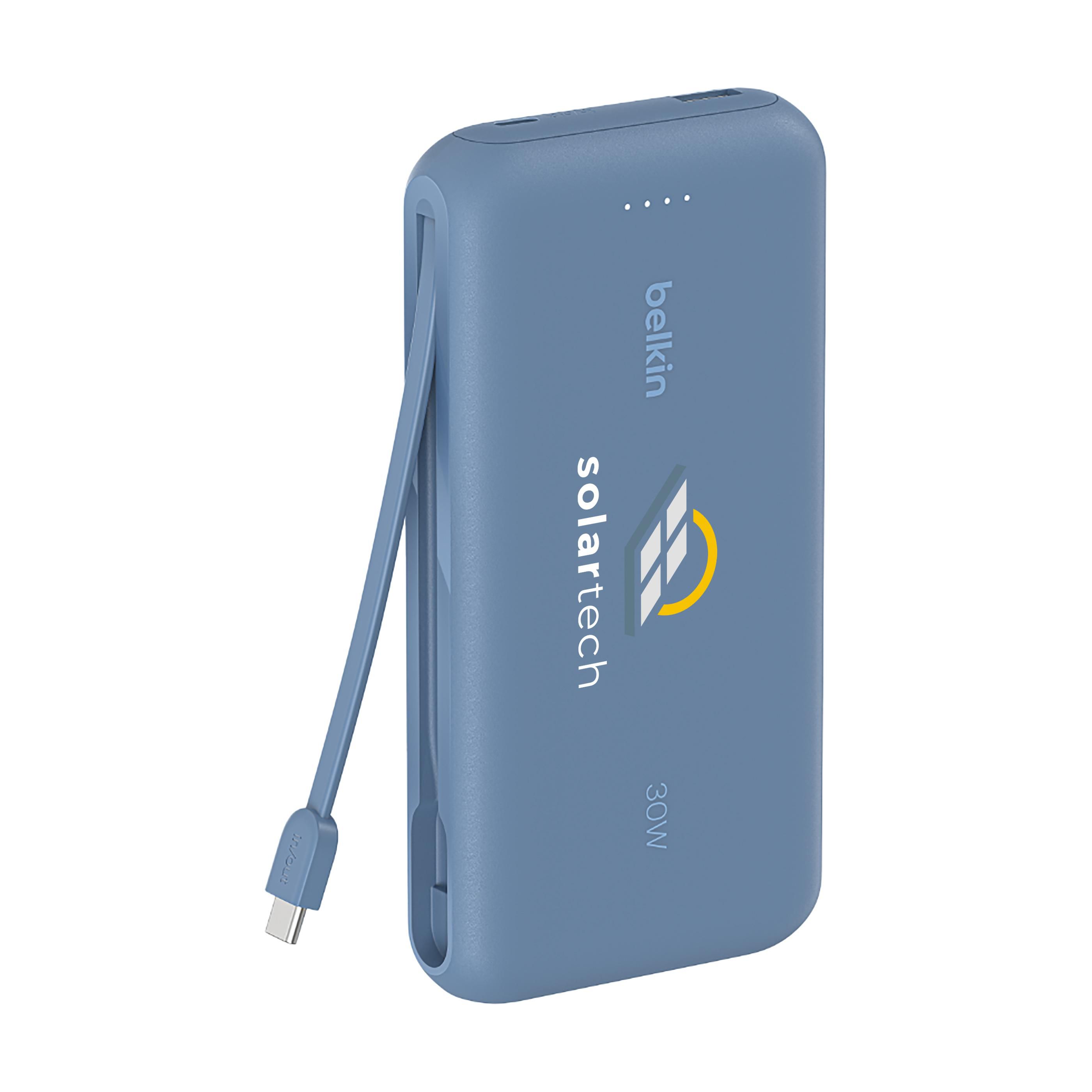 Vue 2 de Belkin BoostCharge Power Bank 20K Câble intégré