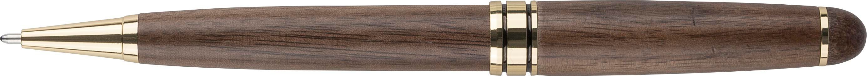 Vue 8 de Stylo bille Noa | Bois de noyer | Rotatif