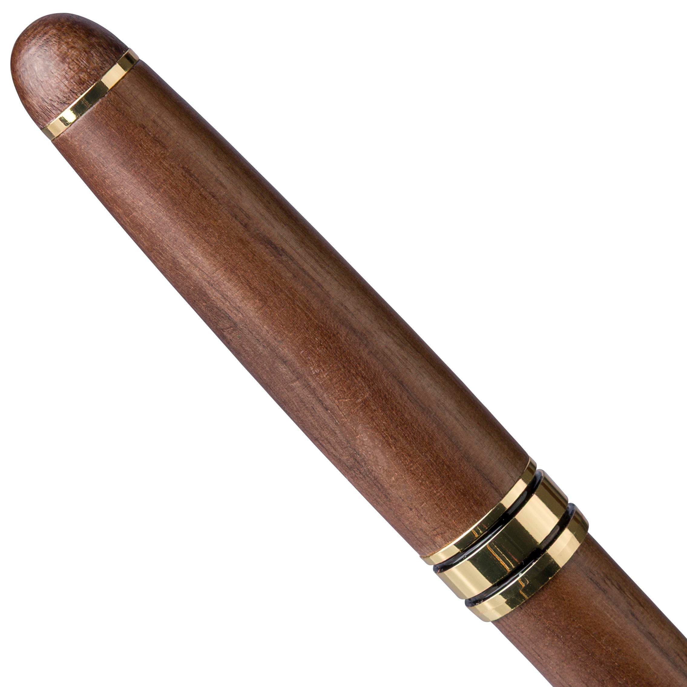 Vue 12 de Stylo bille Noa | Bois de noyer | Rotatif