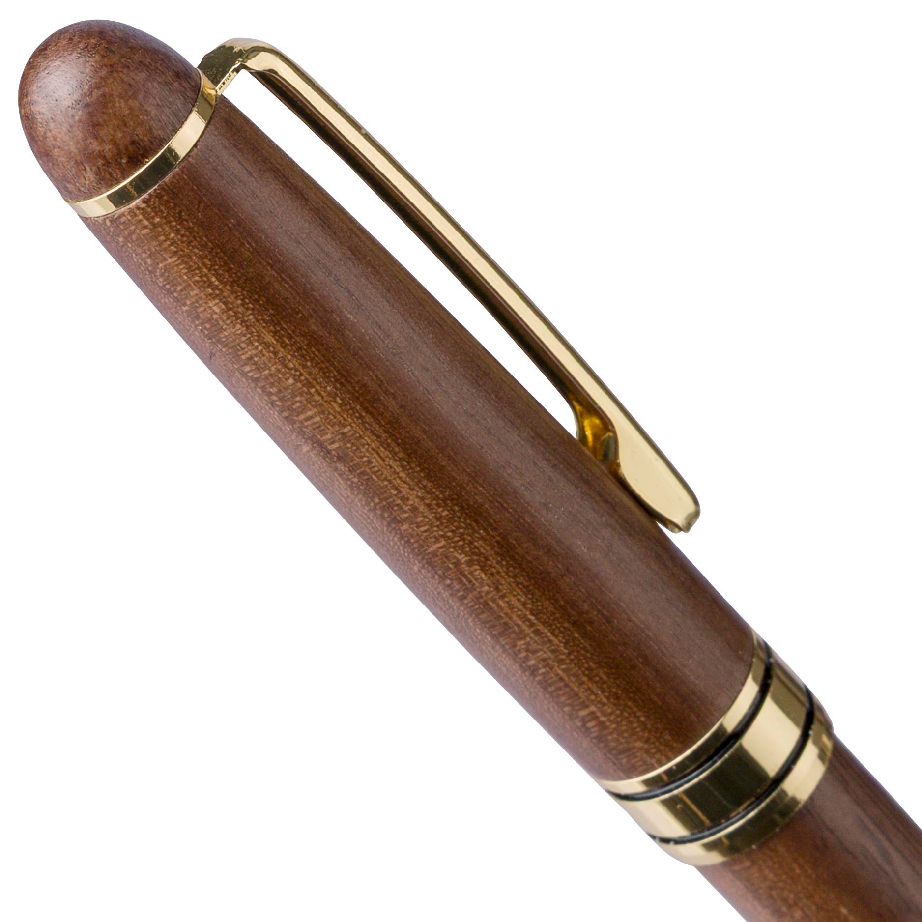 Vue 15 de Stylo bille Noa | Bois de noyer | Rotatif
