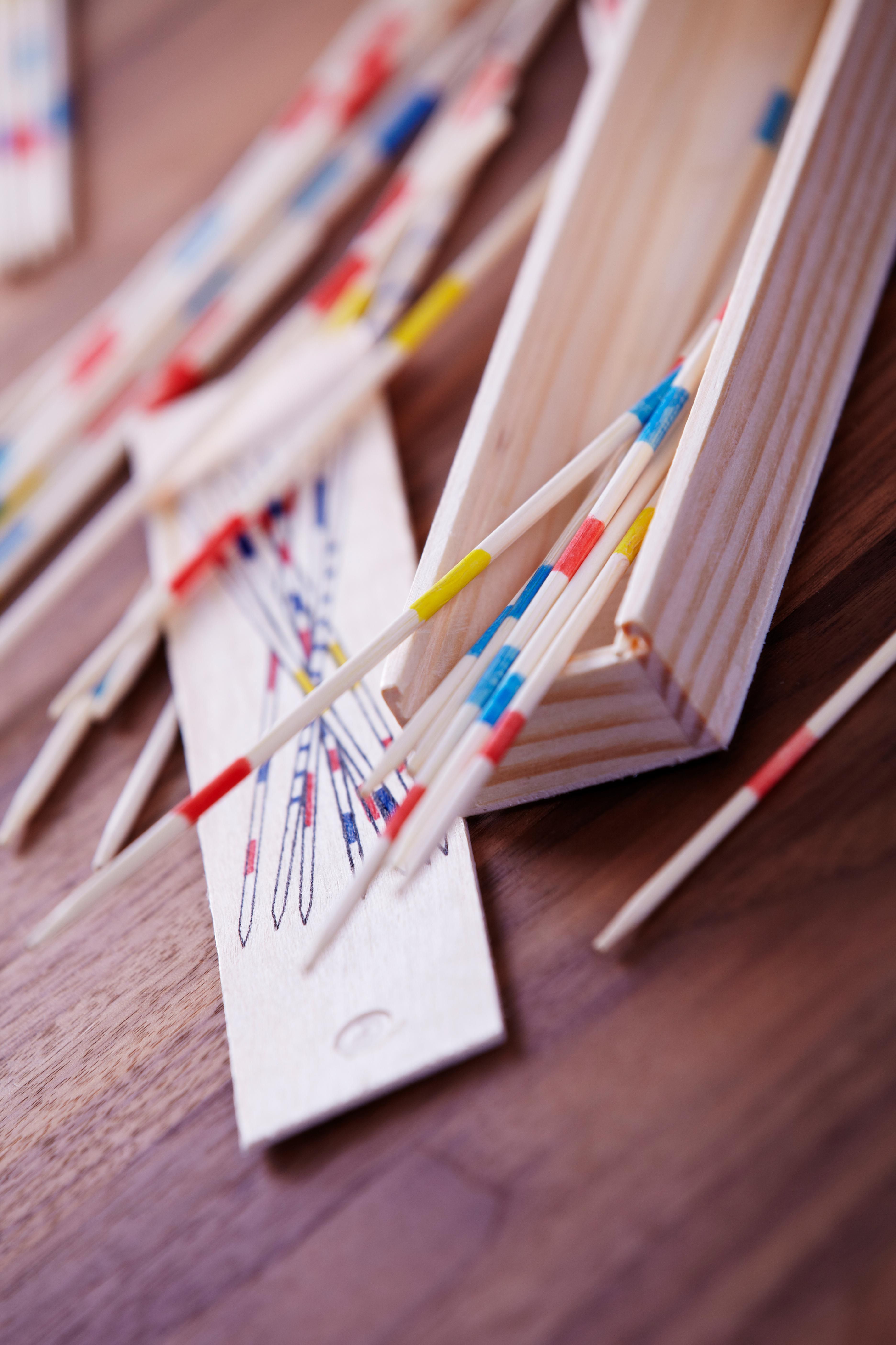 Vue 2 de Jeu de mikado Cas | Bois