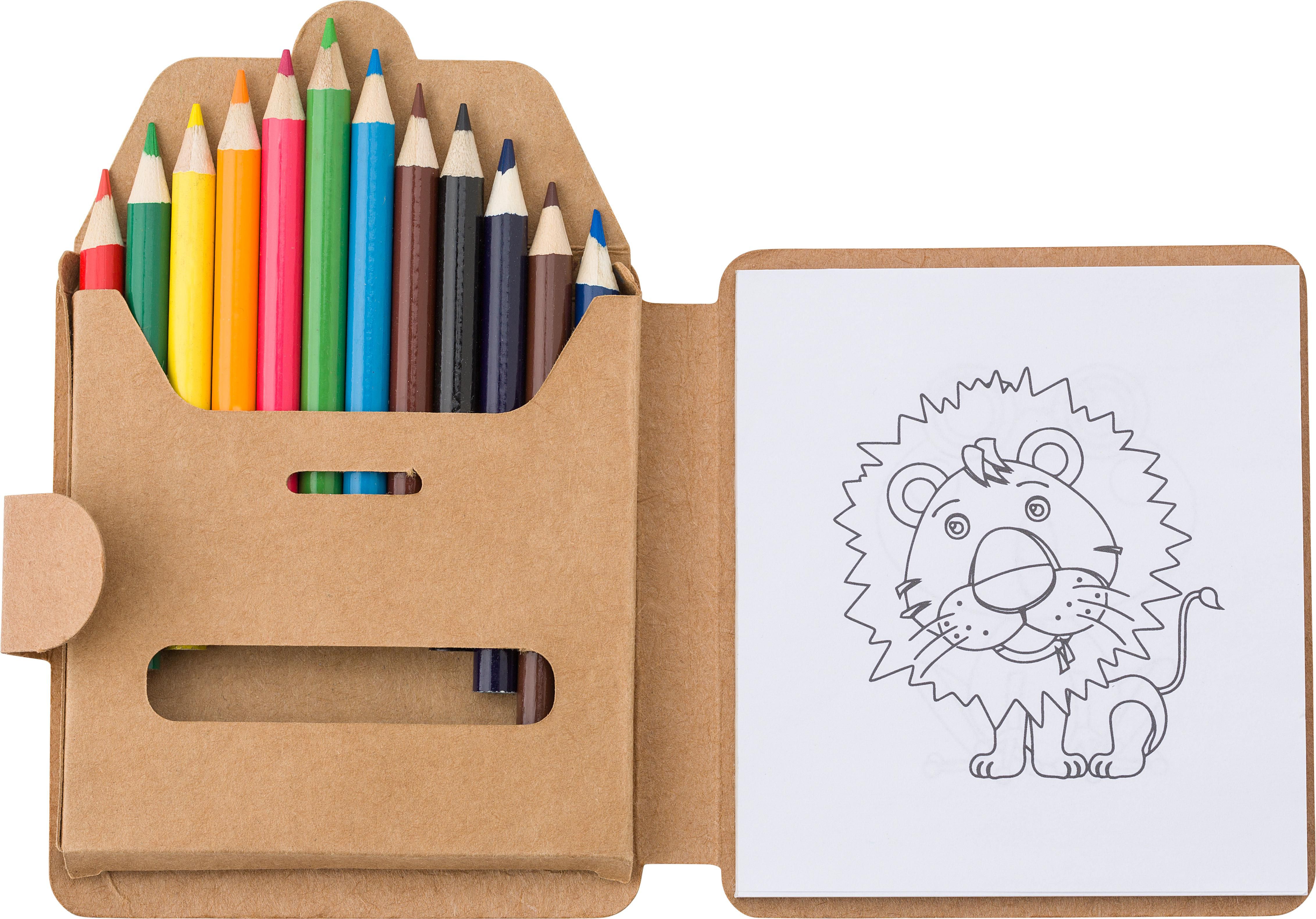 Vue 2 de Set de coloriage Marlon | 12 pièces