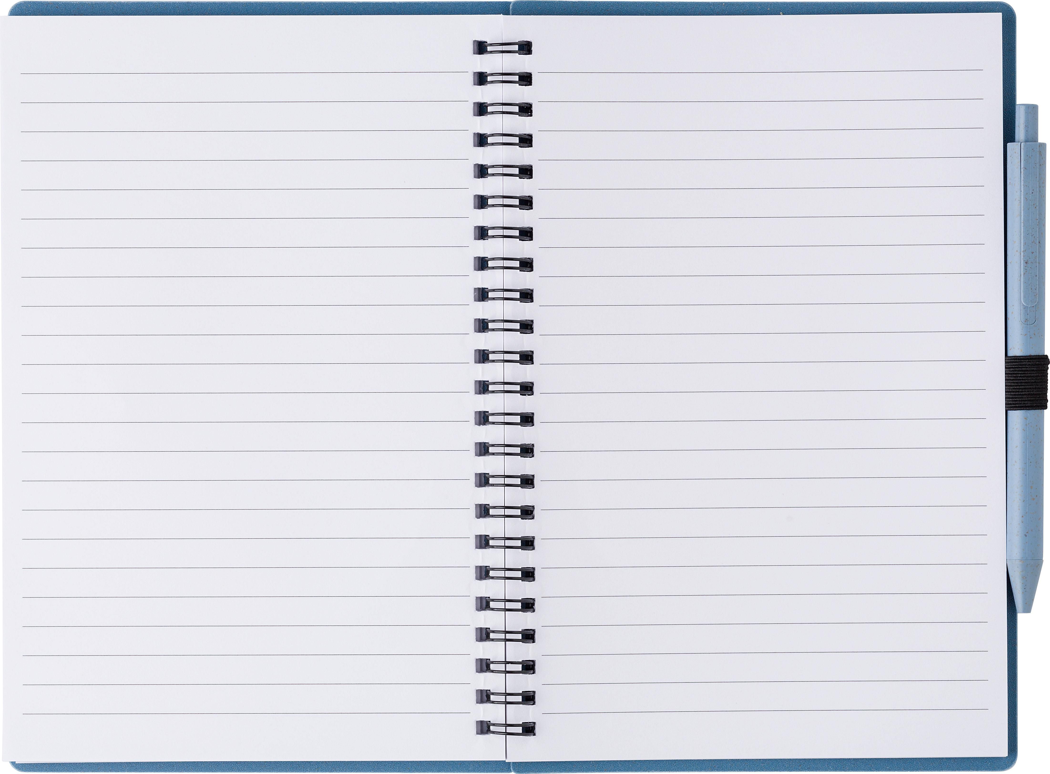 Vue 6 de Carnet Massimo | Paille de blé | A5 | Ligné