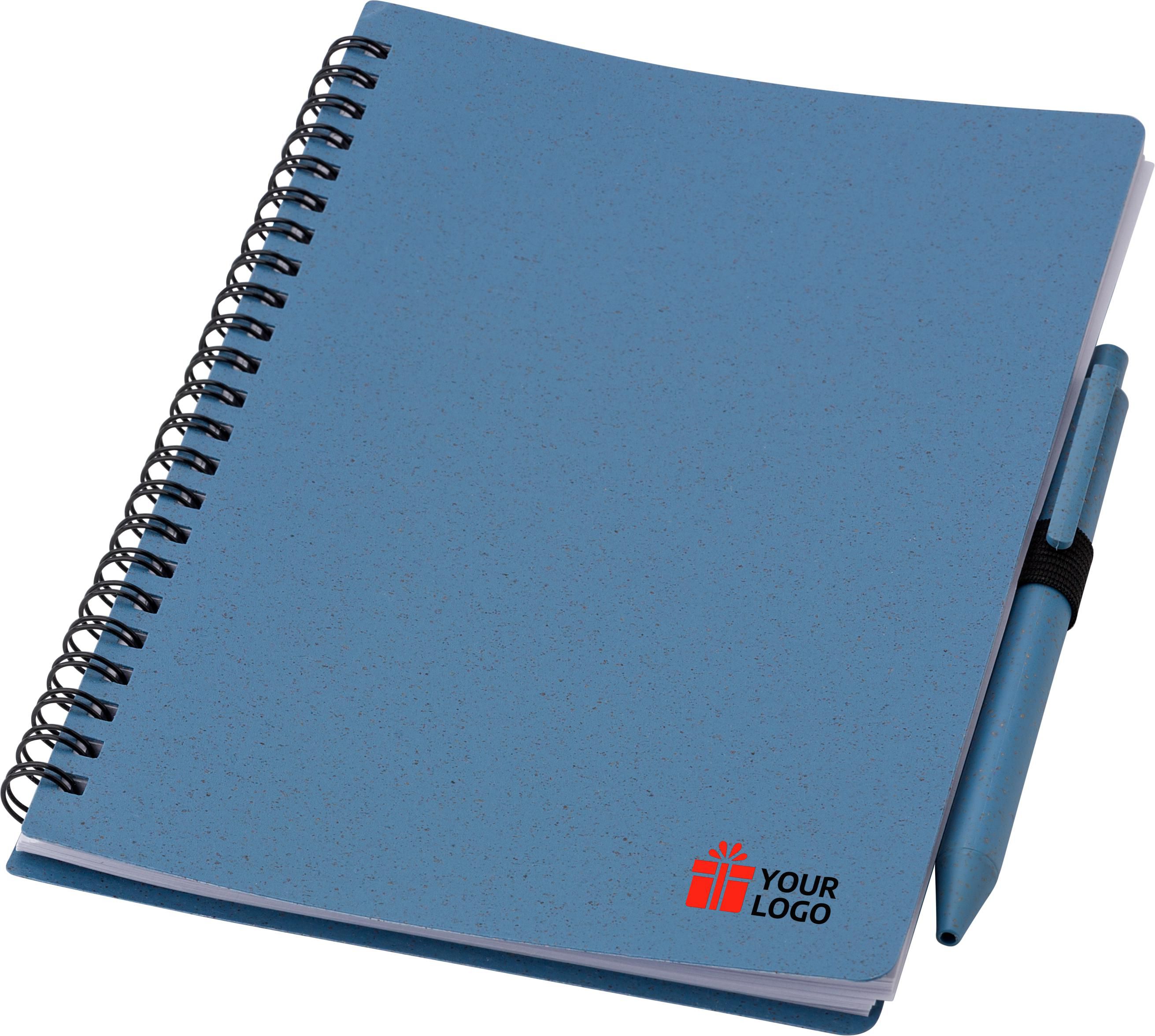 Vue 8 de Carnet Massimo | Paille de blé | A5 | Ligné