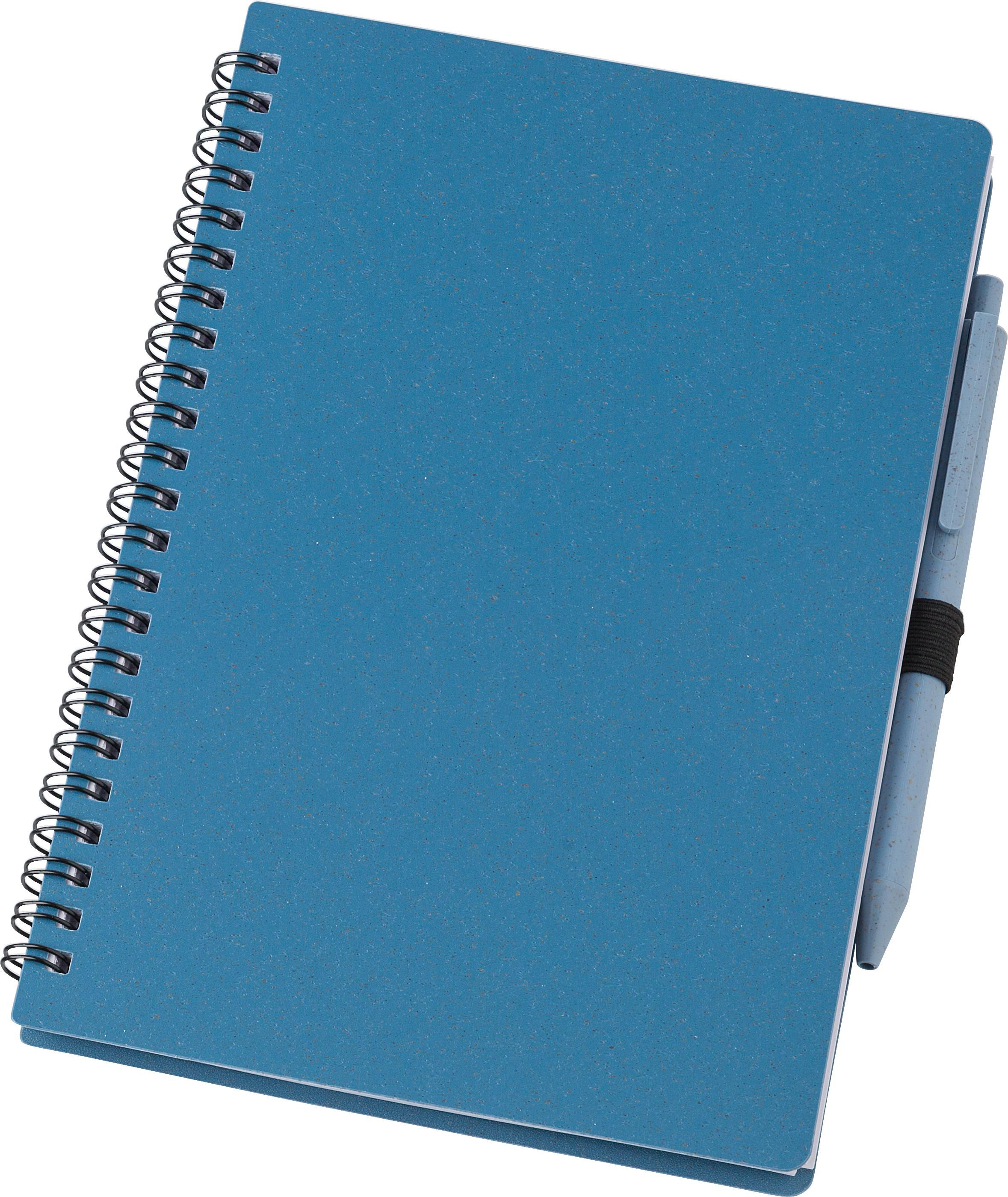 Vue 5 de Carnet Massimo | Paille de blé | A5 | Ligné