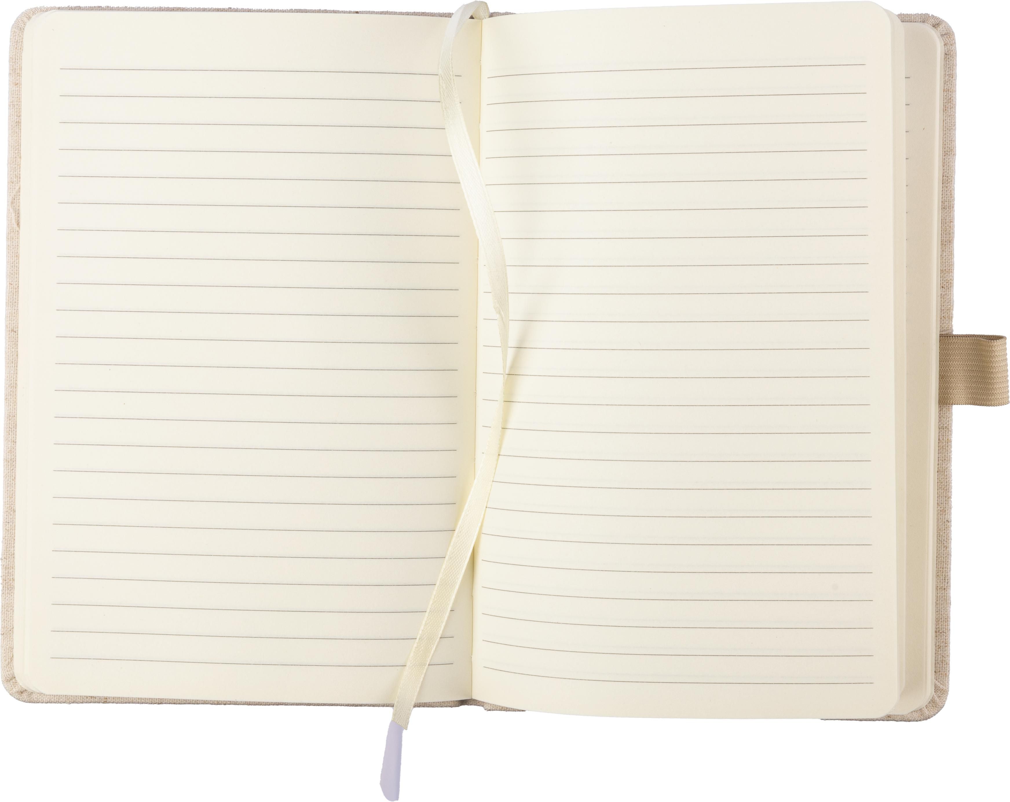 Vue 6 de Carnet Barbara | Chanvre | A5 | Ligné