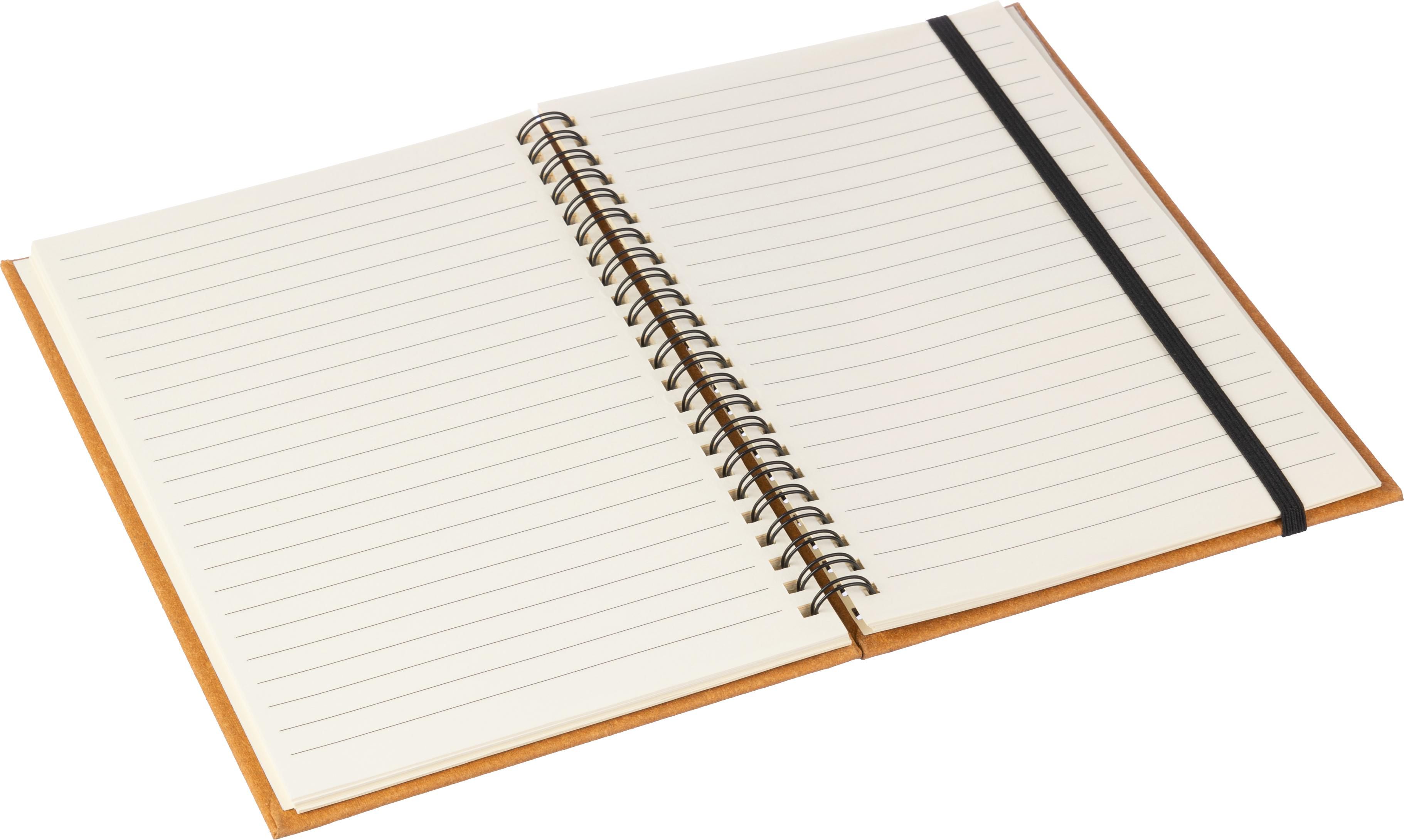 Vue 6 de Carnet Egon | Cuir recyclé | A5 | Ligné