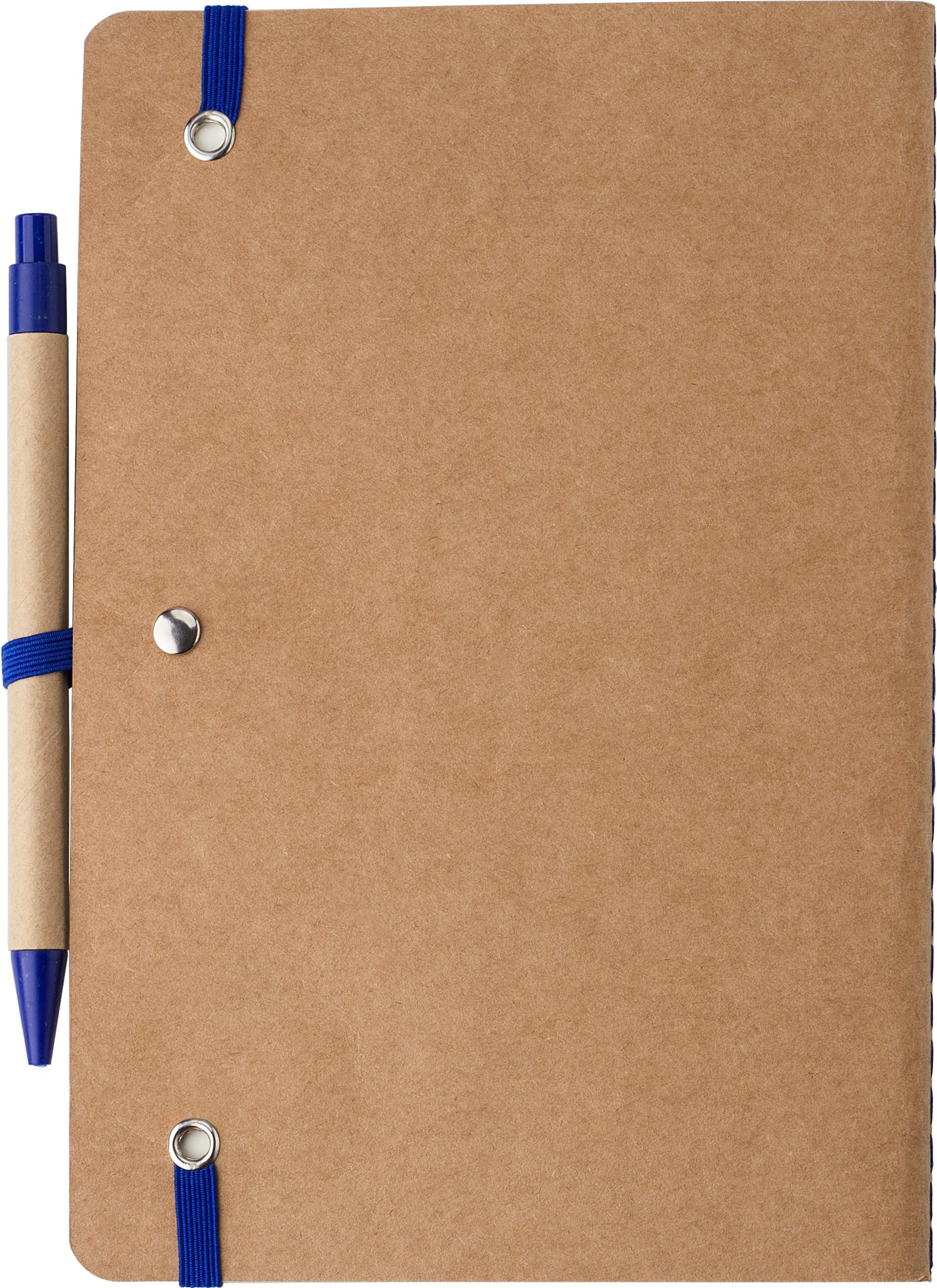 Vue 7 de Carnet Theodore | Carton recyclé | A5 | Uni | Avec stylo