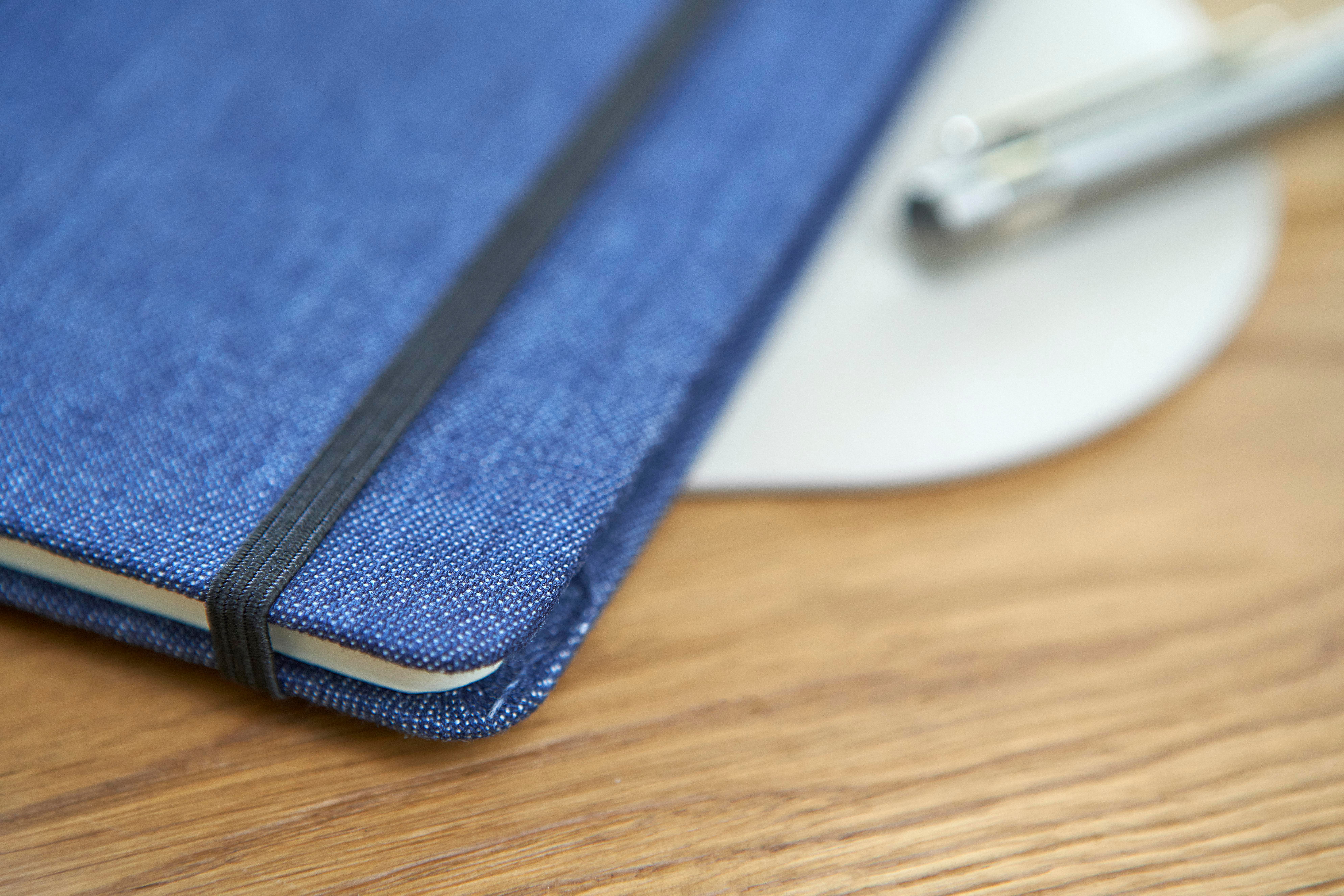 Vue 12 de Carnet Alfred | Denim | A5 | Ligné