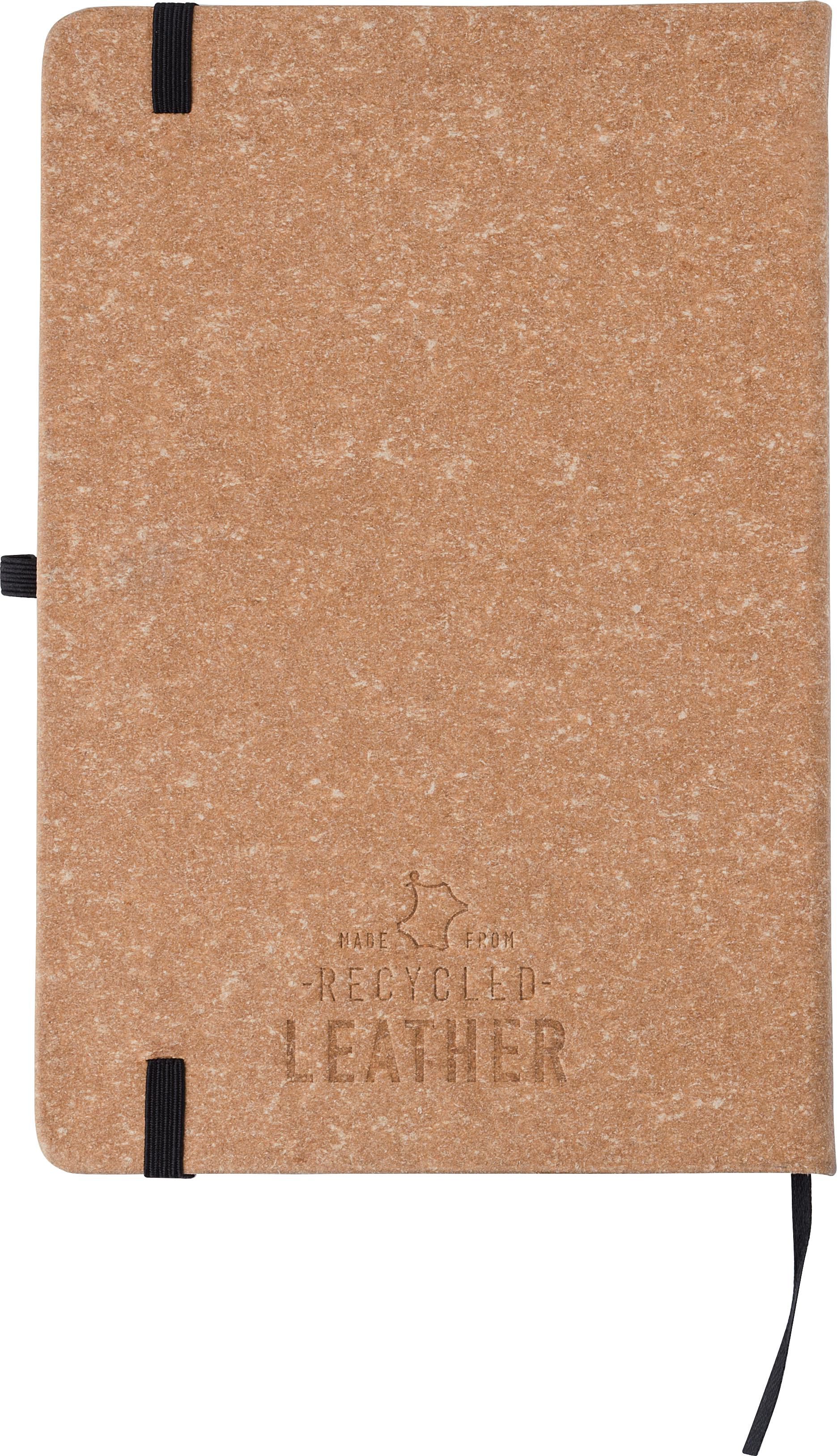 Vue 9 de Carnet Gianna | Cuir recyclé | A5 | Ligné