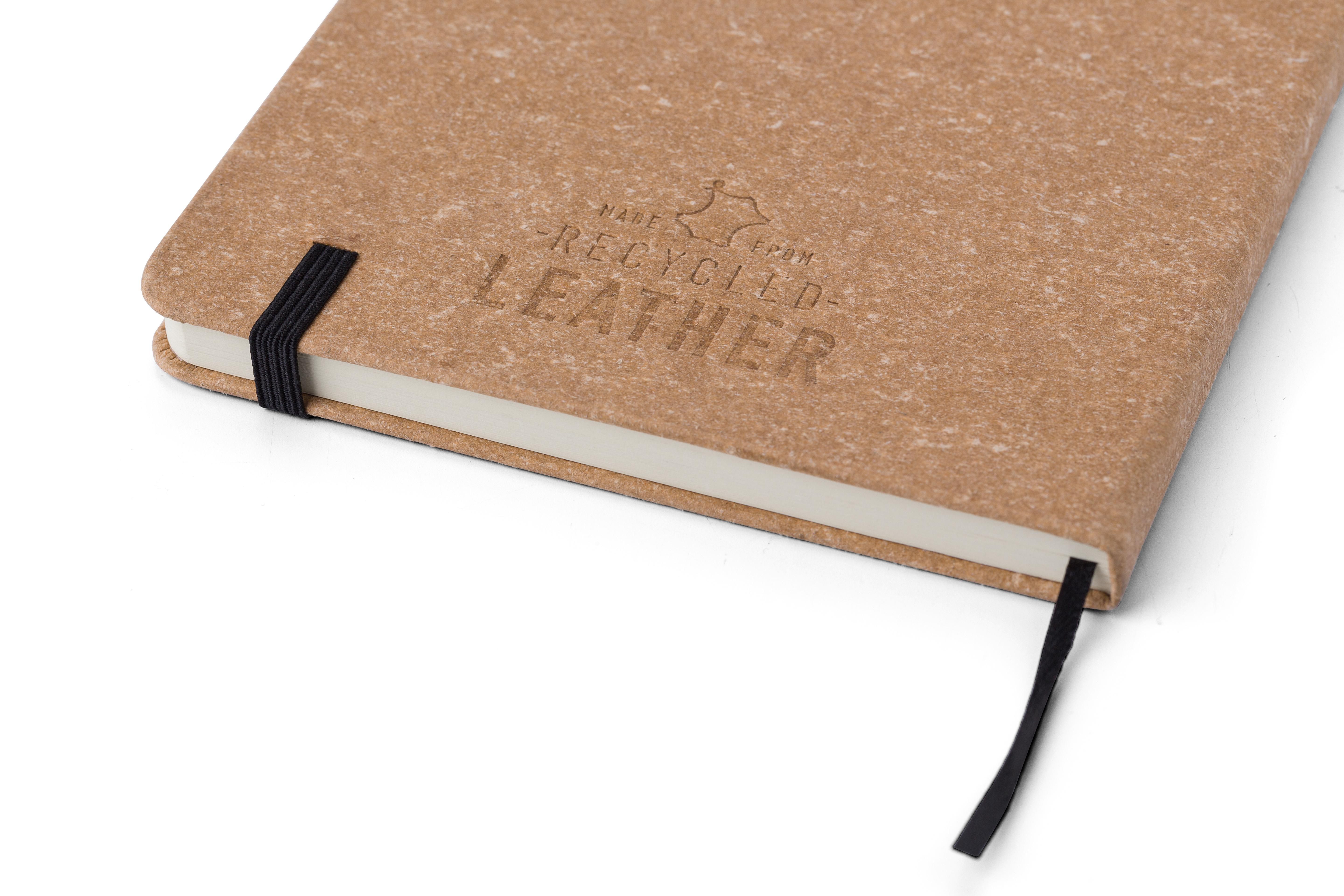 Vue 6 de Carnet Gianna | Cuir recyclé | A5 | Ligné