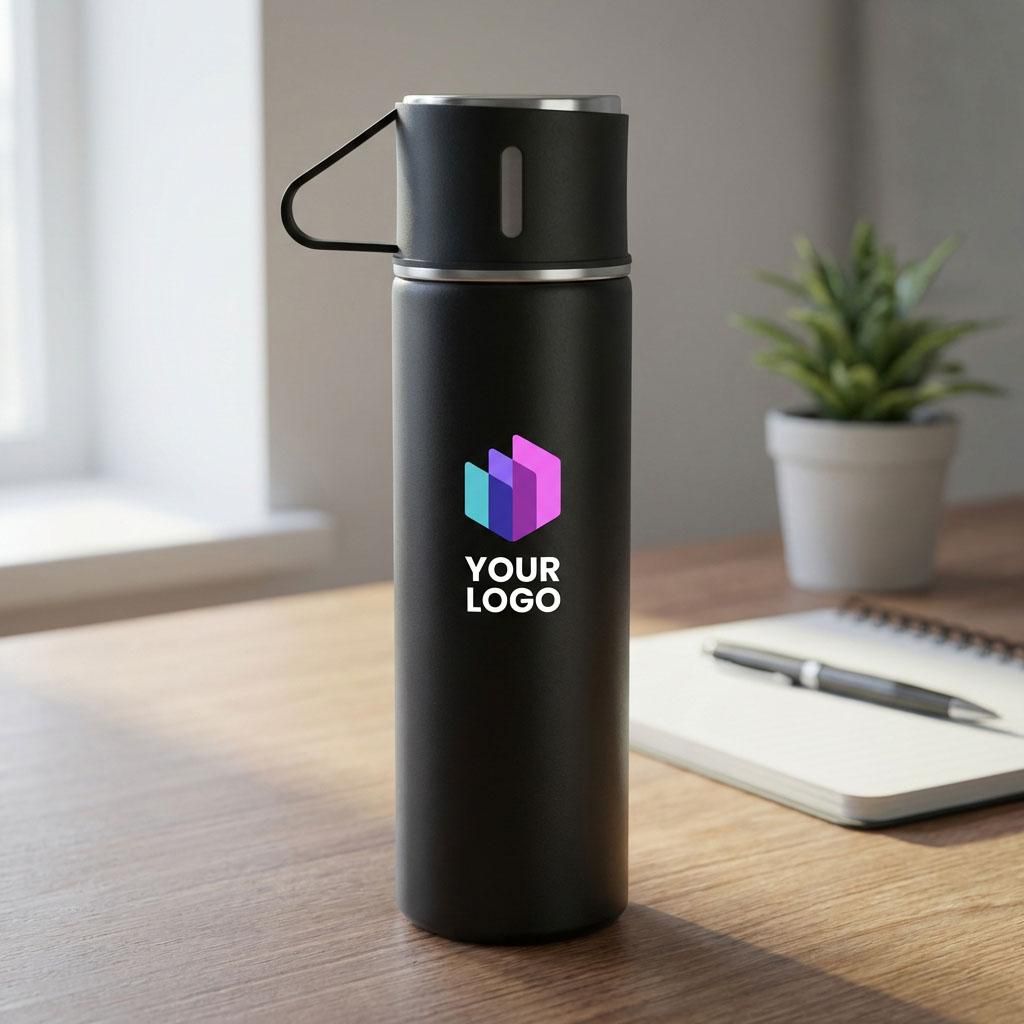 Vue 4 de Set de thermos | Inox | 420 ml + 2 tasses