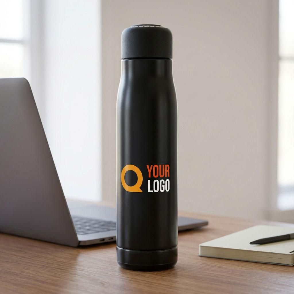 Vue 3 de Bouteille isotherme Solene | Recyclé | 500 ml
