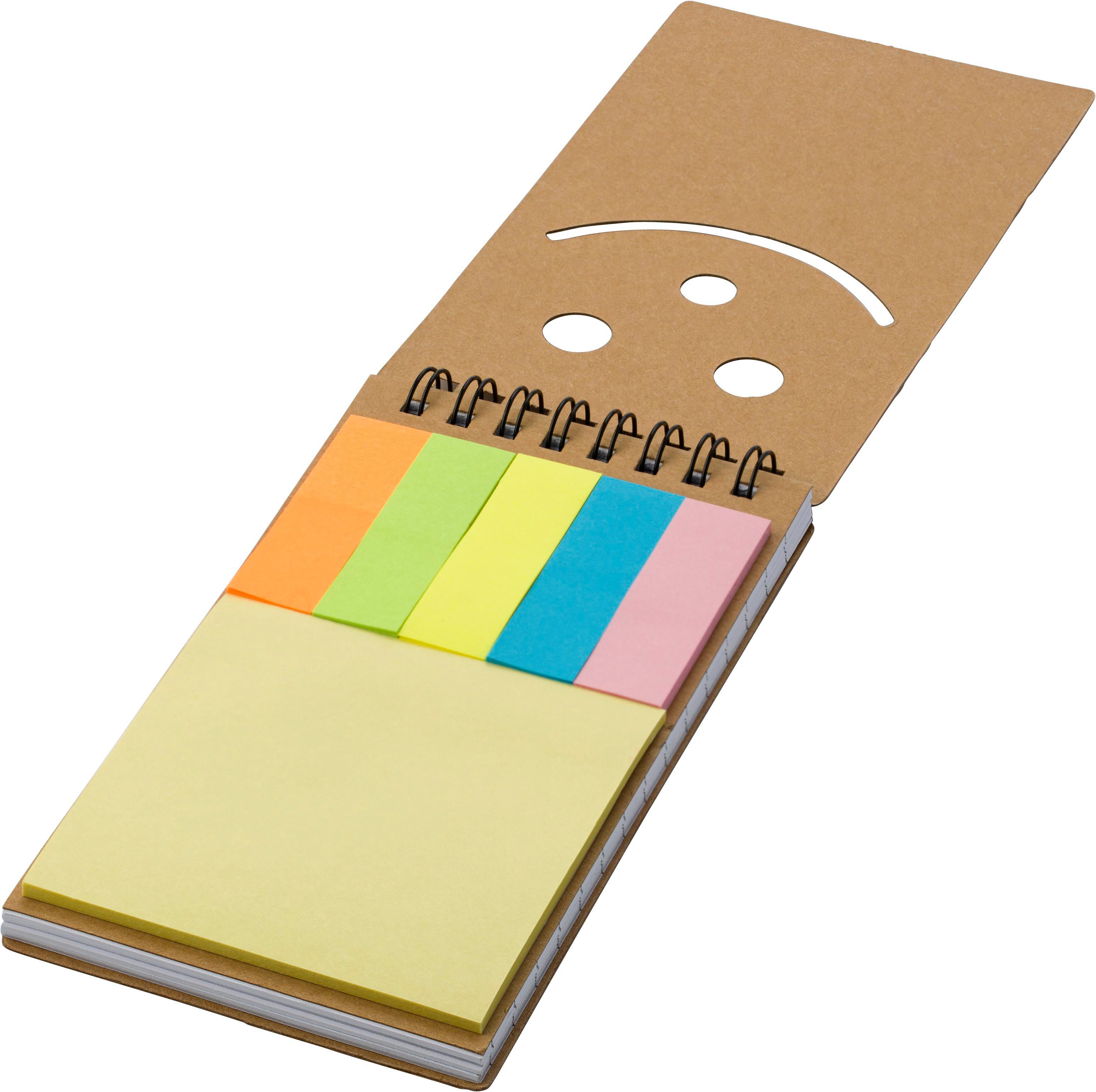 Vue 6 de Set de notes adhésives Kim | Carton recyclé